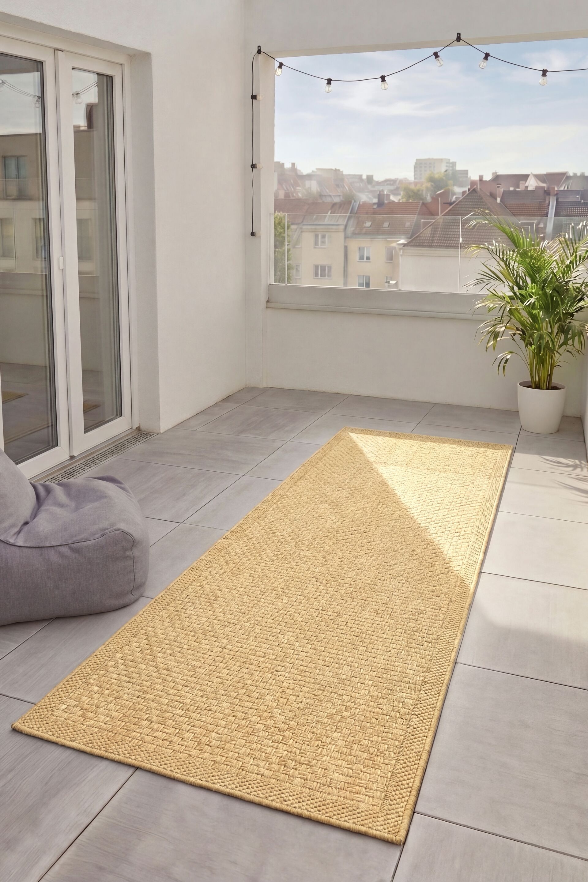 In- Og Udendørs Løber Iowa - Beige