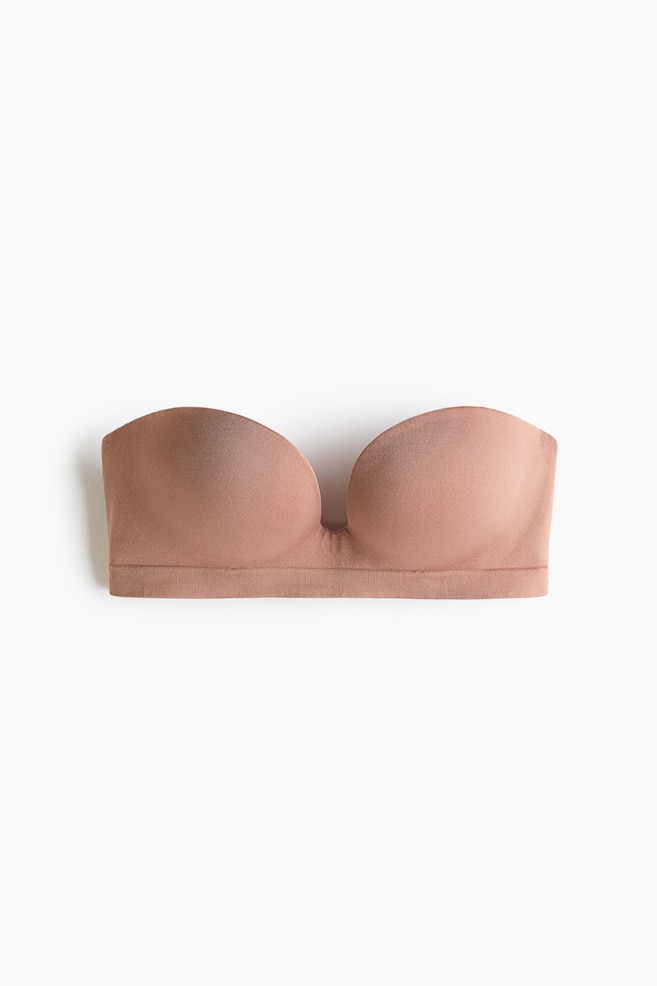 Sutien balconette push-up Seamless - Bej-închis/Bej - 1