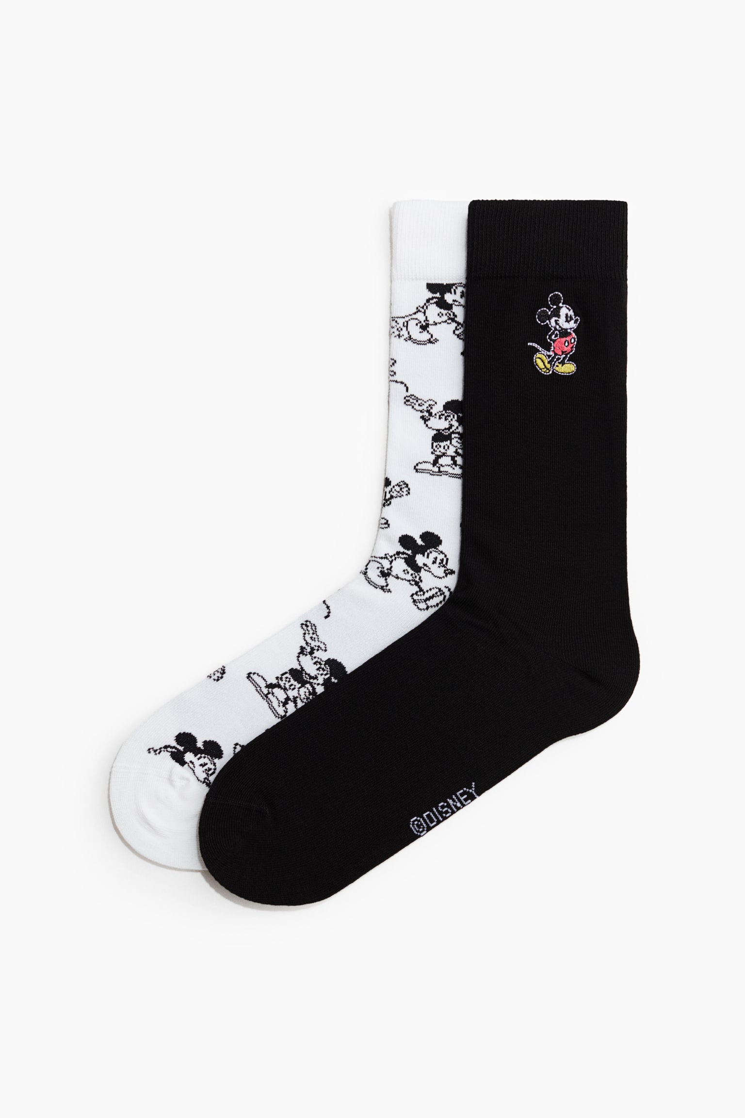 2-Pack Socks - Black/Mickey Mouse/Gray/Basquiat/White/The Simpsons/White/Coca-Cola