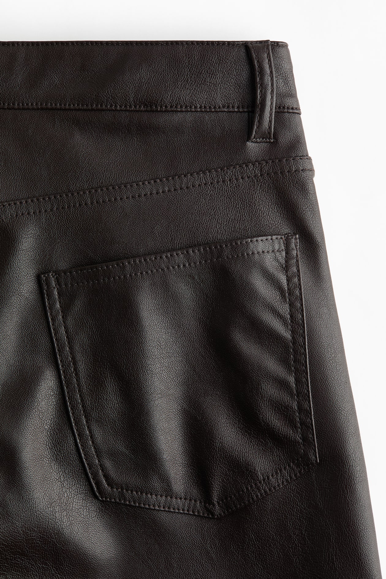 Barrel-Leg Coated Pants - image 4