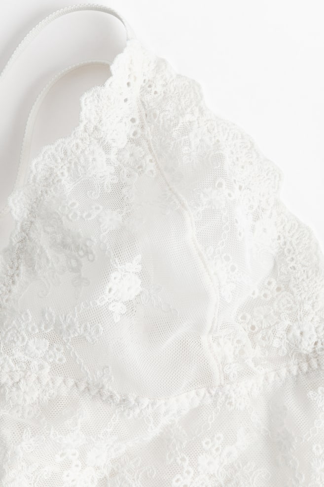 Bralette brodée-Blanc - 3