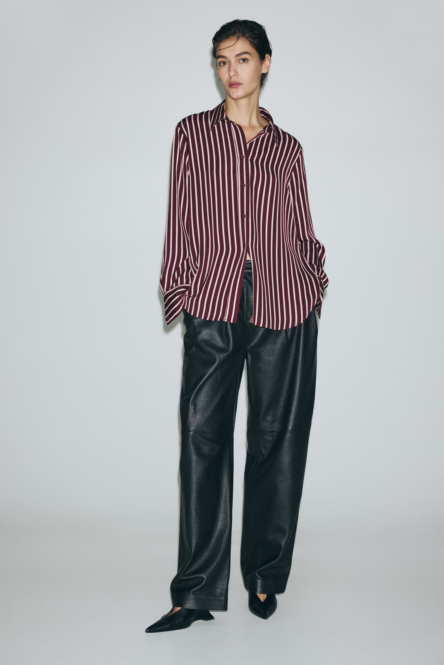 Shirt - Burgundy/Pink striped/Navy blue/Striped/Beige/Striped/White/Black/Navy blue/Patterned/Khaki green/Patterned/Cream/Patterned/Burgundy/Striped - 3