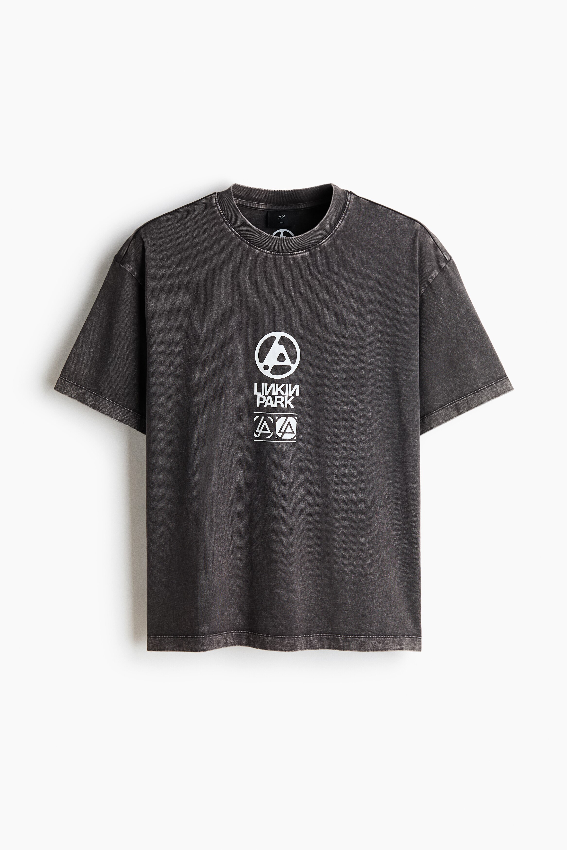 T-Shirt Homme Linkin Park - Impression Plastic Head Bow, 100% Coton, Col Montant, Manches Courtes