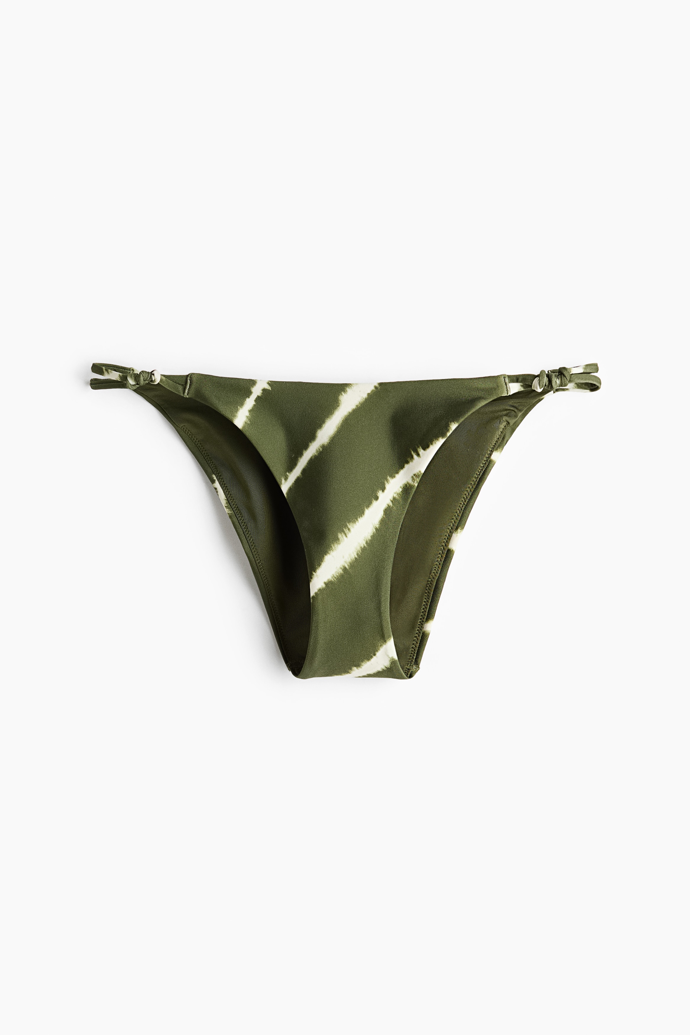 Cheeky Bikini Bottoms - Dark green/striped/Green/Light beige/leopard print