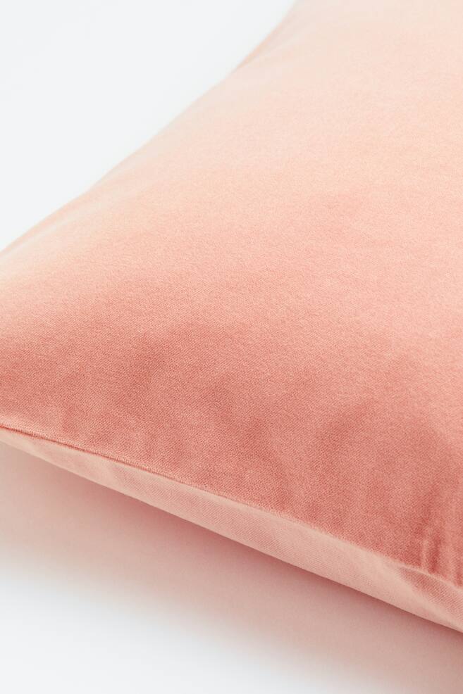Cotton velvet cushion cover - Powder pink/Dark grey/Beige/Dark khaki green/dc/dc/dc/dc/dc/dc/dc/dc - 2