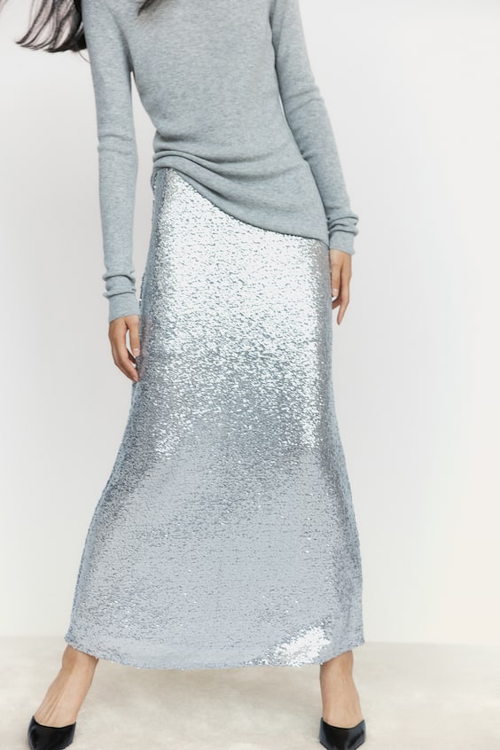 Sequined Maxi юбка