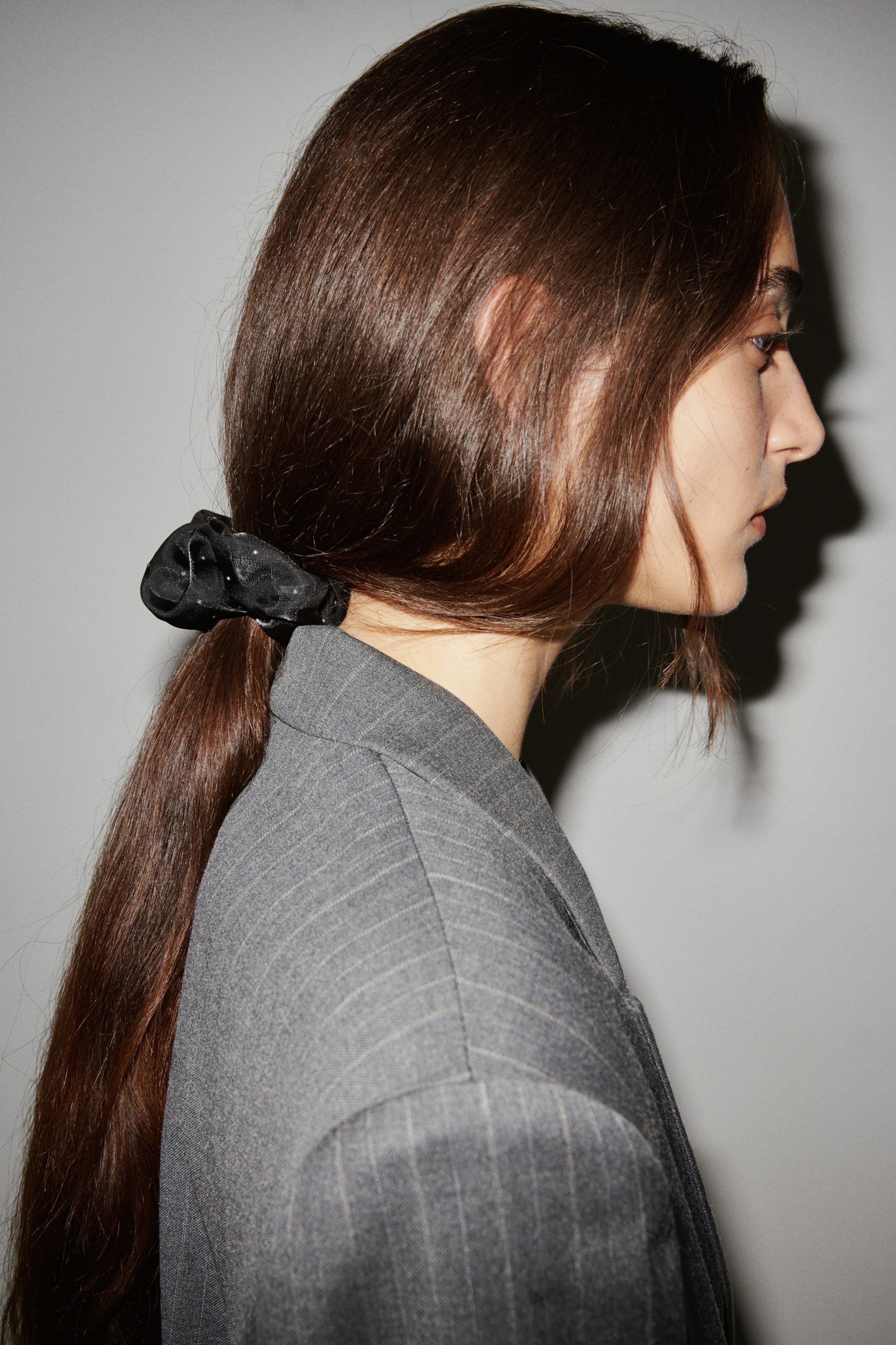 View larger image: Rhinestone-embellished scrunchie - Black | H&M 3