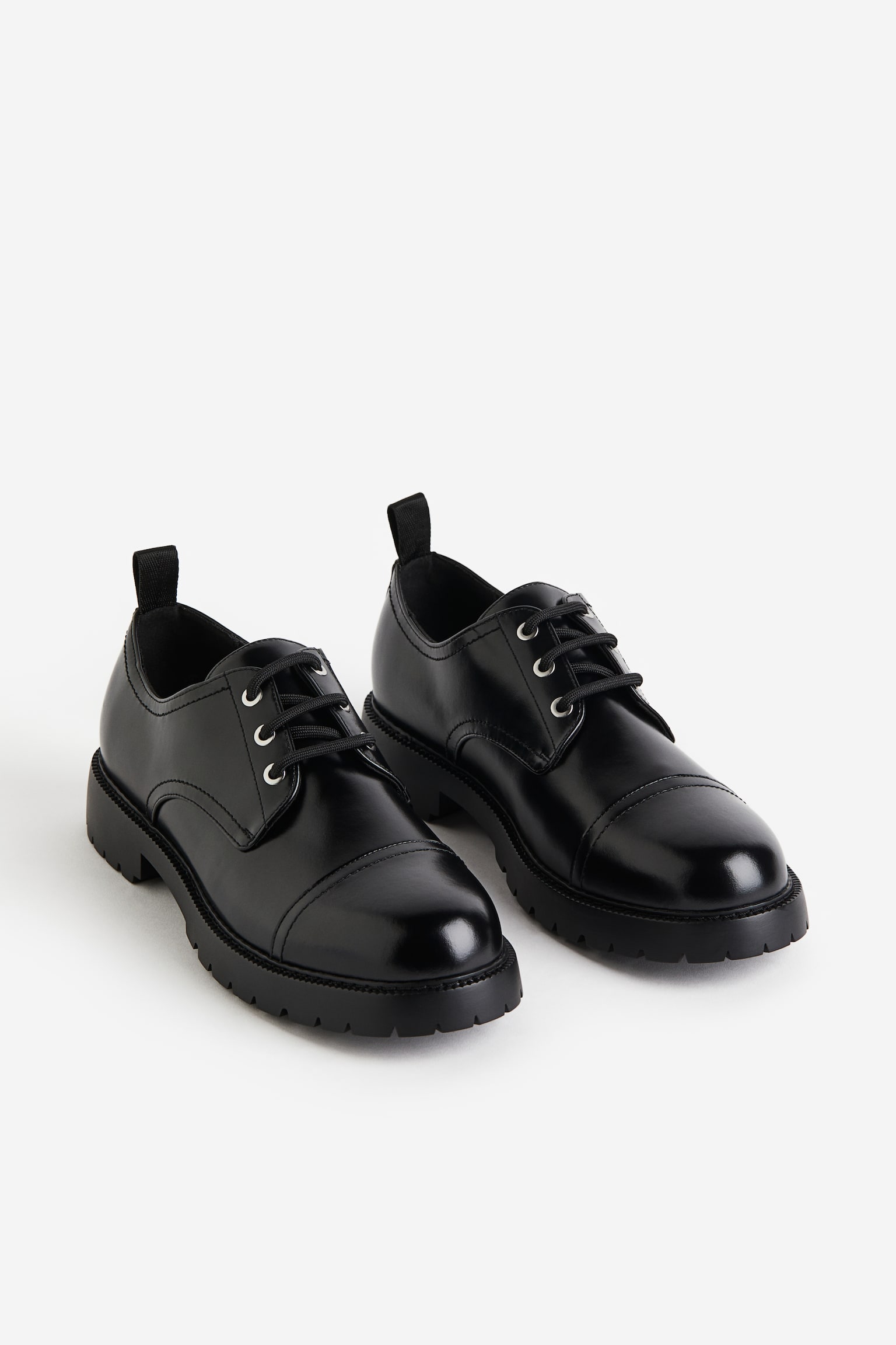 Chunky Derby shoes - Black - 3