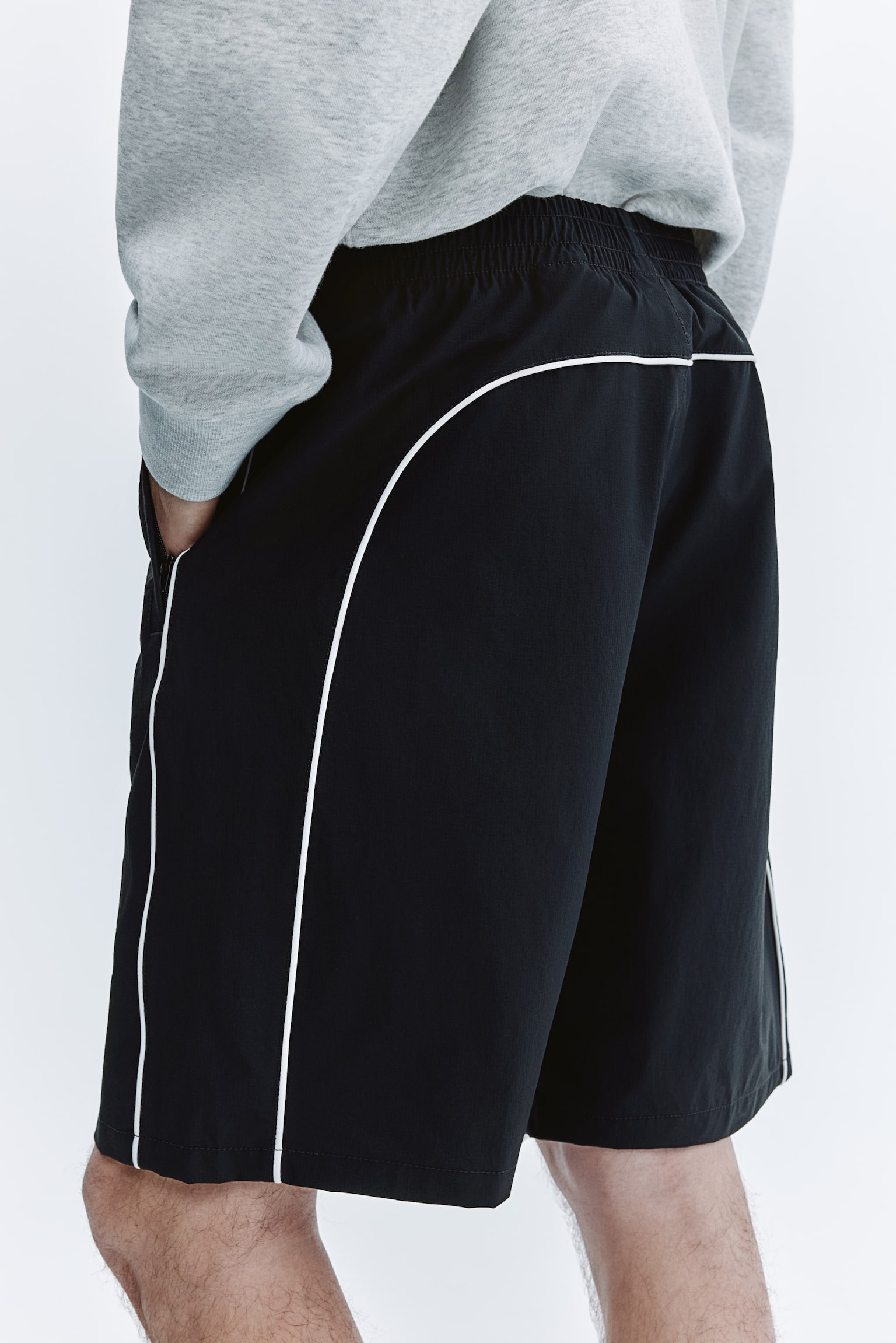 Shorts a la rodilla - Negro/Gris claro/Azul oscuro - 7