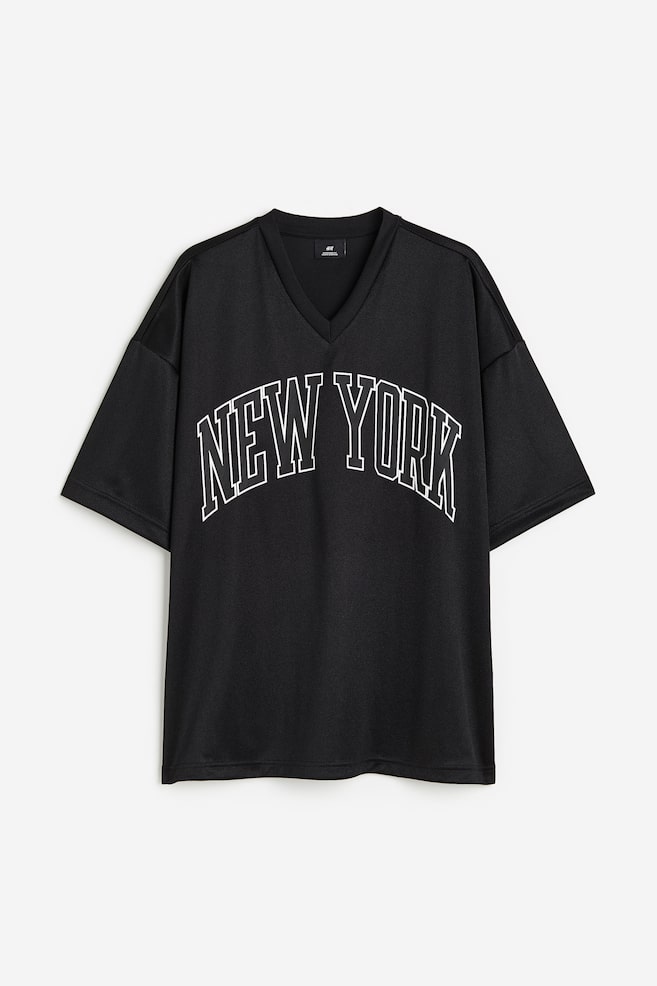 Painokuvallinen mesh-T-paita Oversized Fit - Musta/New York/Musta/New York City 83 - 2