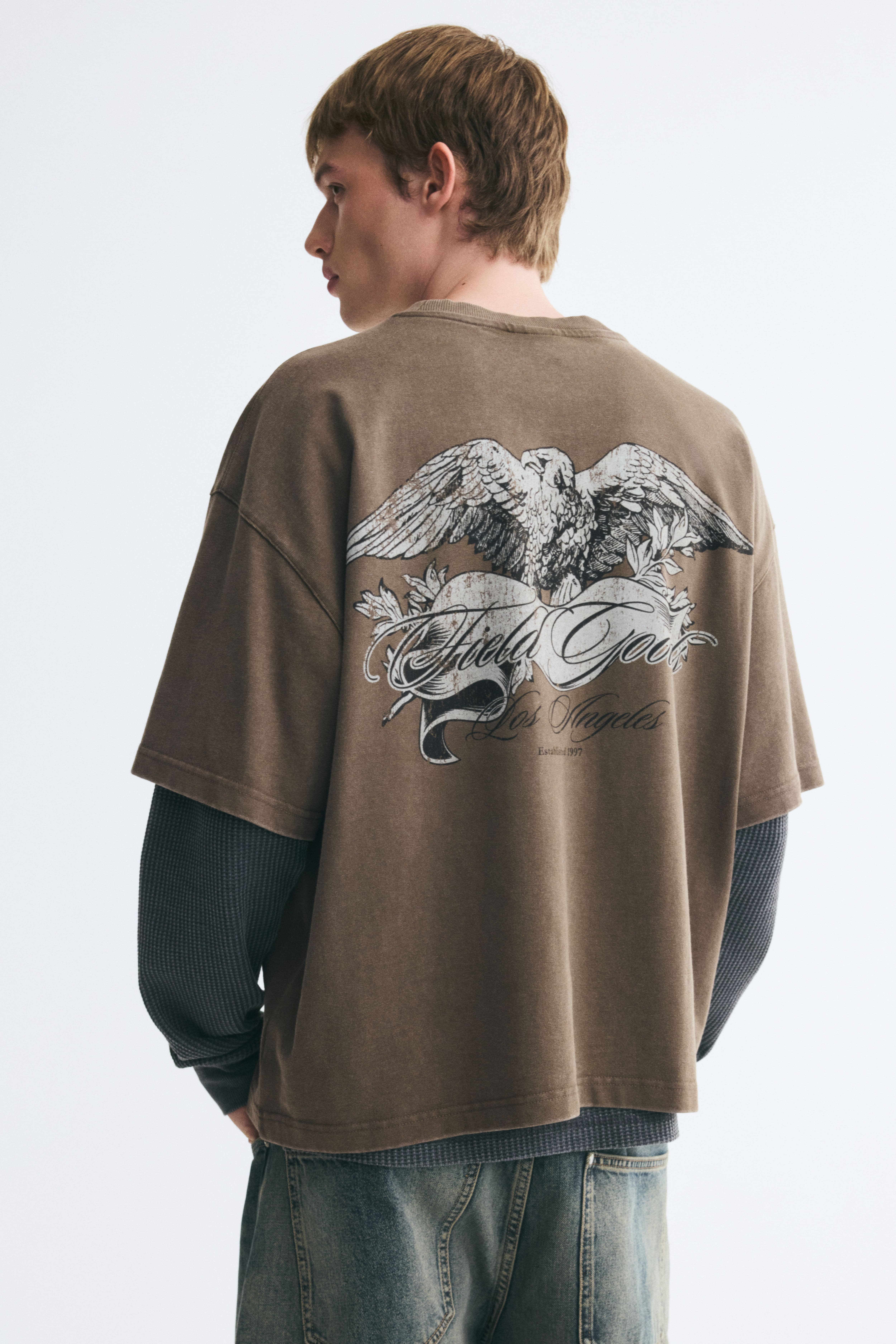 Oversized Boxy Printed Cotton T-Shirt