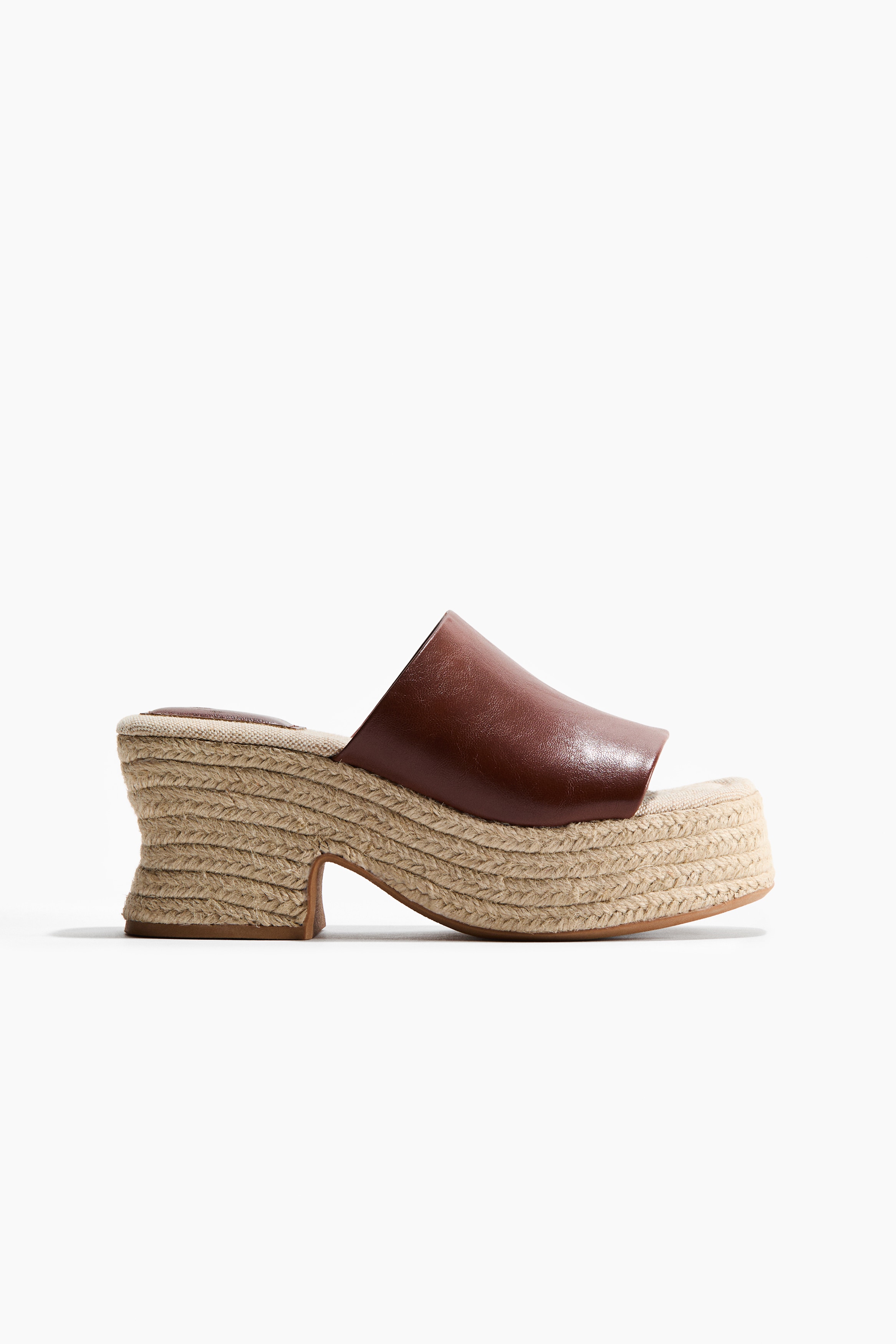 Heeled Espadrilles - Dark brown/Dark beige