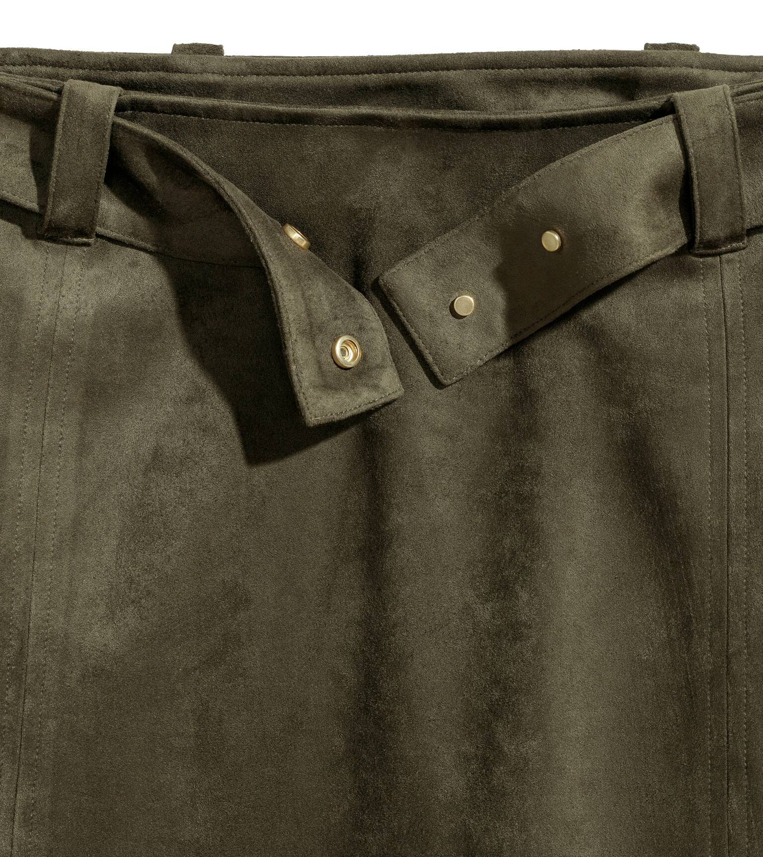 Jupe - Vert kaki fonc?� - FEMME | H&M FR