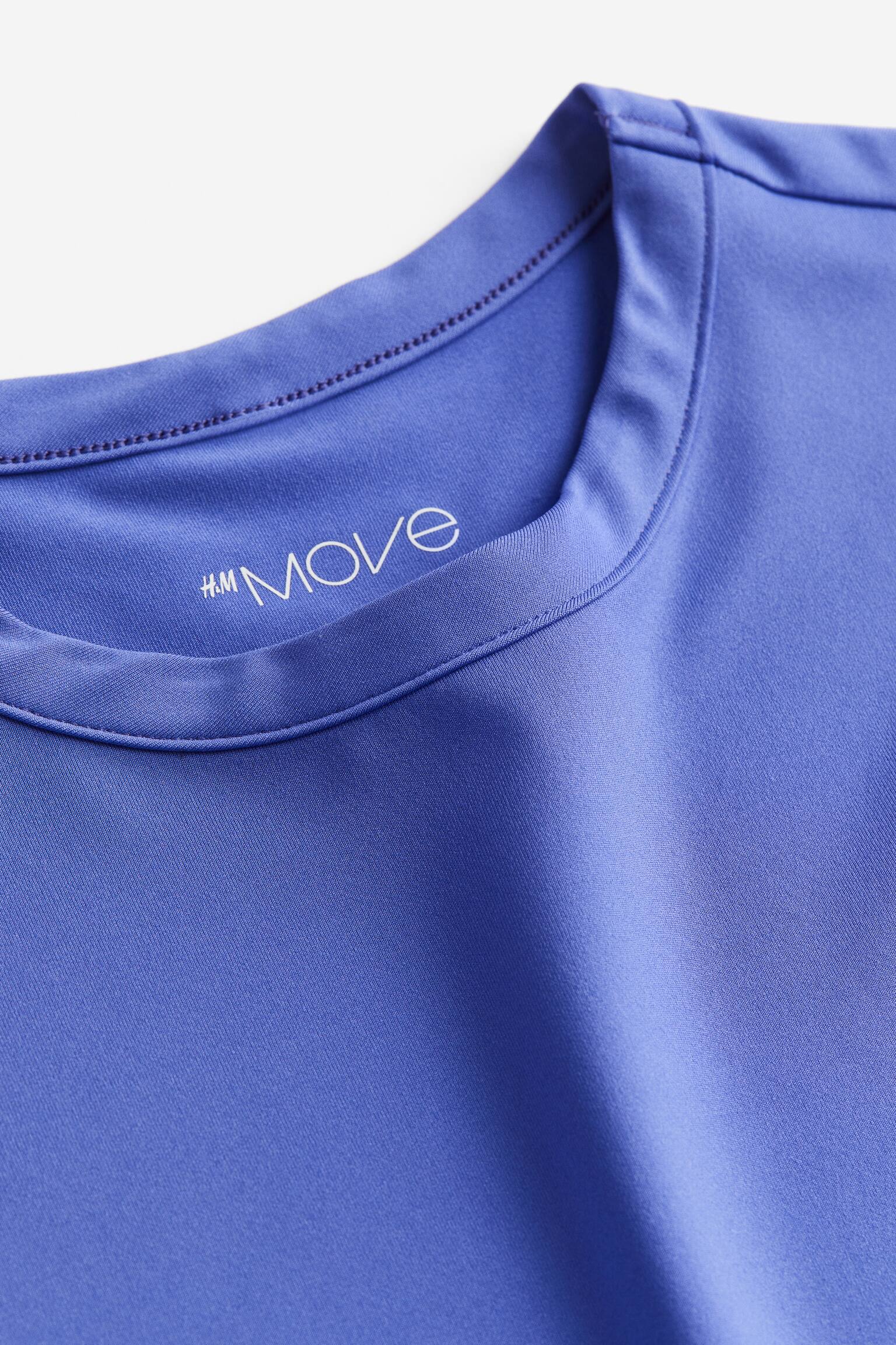 DryMove™ Cropped Activewear Tee - Lavender blue/Black/Light blue/Red/Light pink/Khaki/Brown/White/Light beige/Dark khaki green/Pink/Pigeon blue - 2