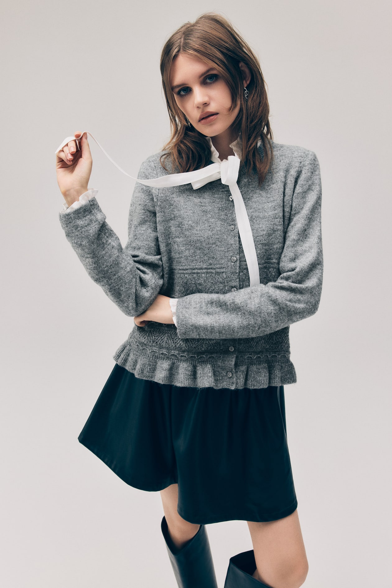 Pointelle-Knit Cardigan - image 2