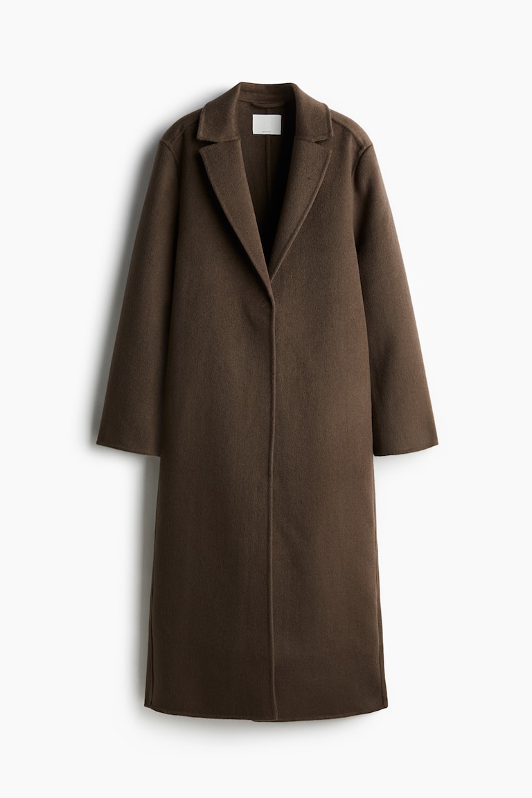 Handmade wool-blend coat
