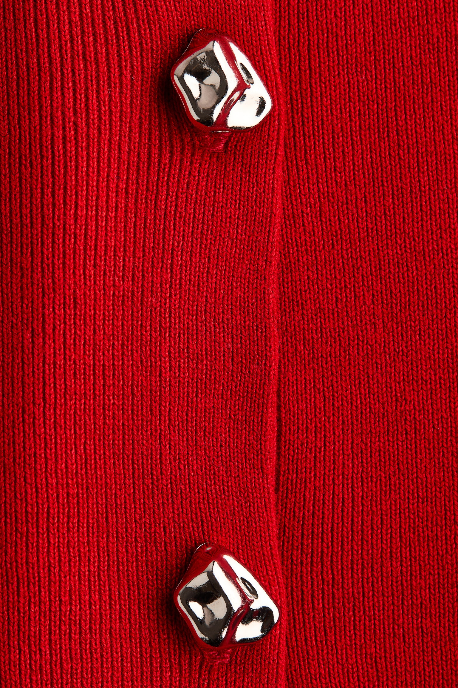 Áo cardigan ngắn - Màu đỏ/Màu trắng - 5