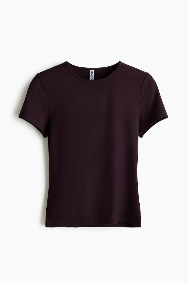 Fitted T-Shirt - Plum purple - 1