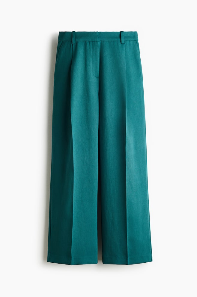 Pantalón sastre recto - Turquesa oscuro - 1