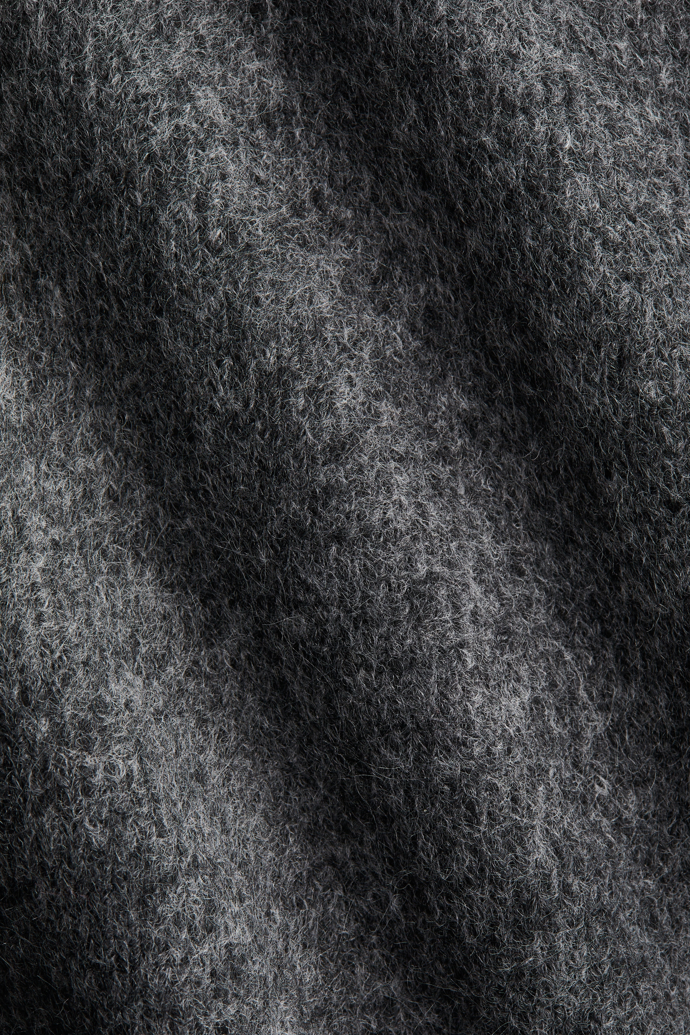 Loose-fit polo-neck jumper