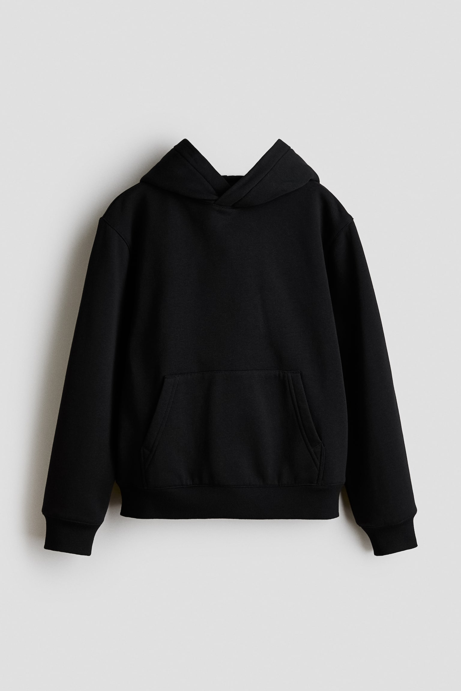 Hoodie med børstet inderside - Sort/Lysegråmeleret/Beige/Mørkegrå/Marineblå/Gråmeleret - 1