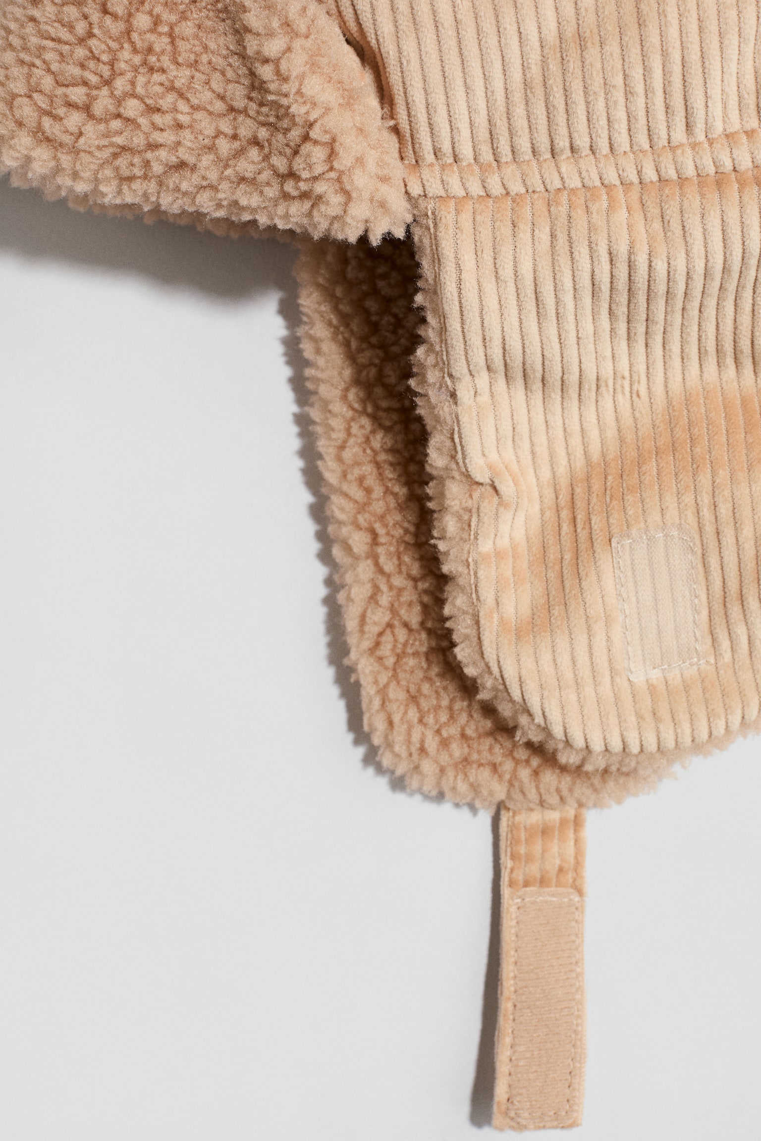 Детский головной убор H&M Teddy-Fleece-Lined Trapper Hat, цвет: Бежевый — фото 2