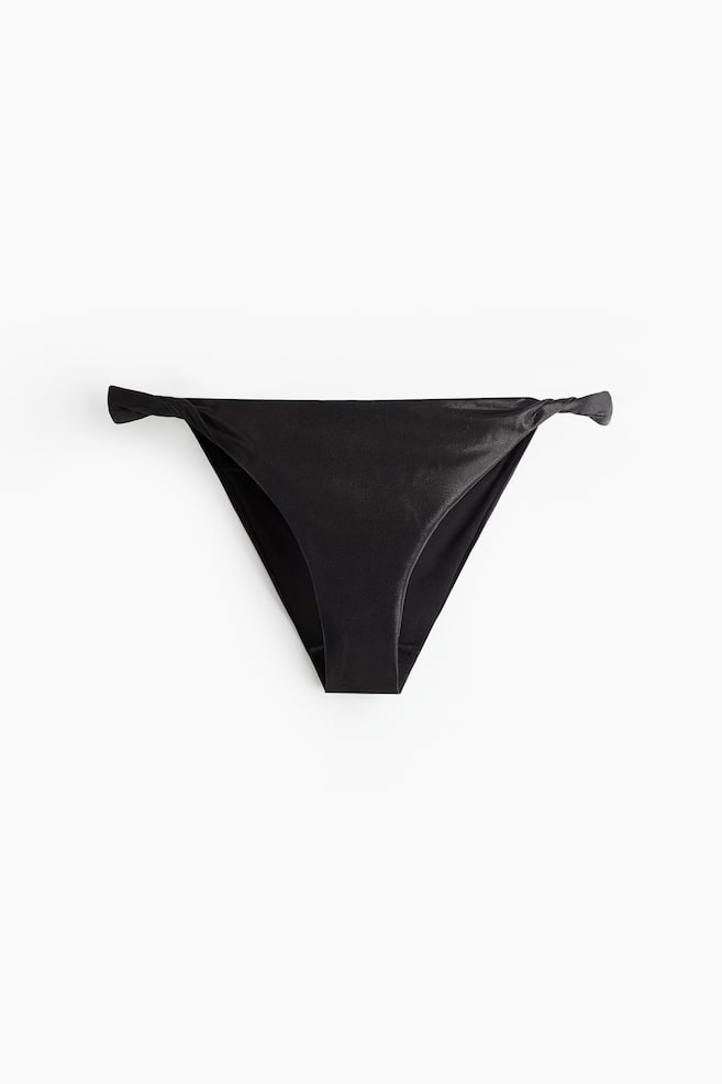 Bikinihose mit Twistdetail - Schwarz - 1