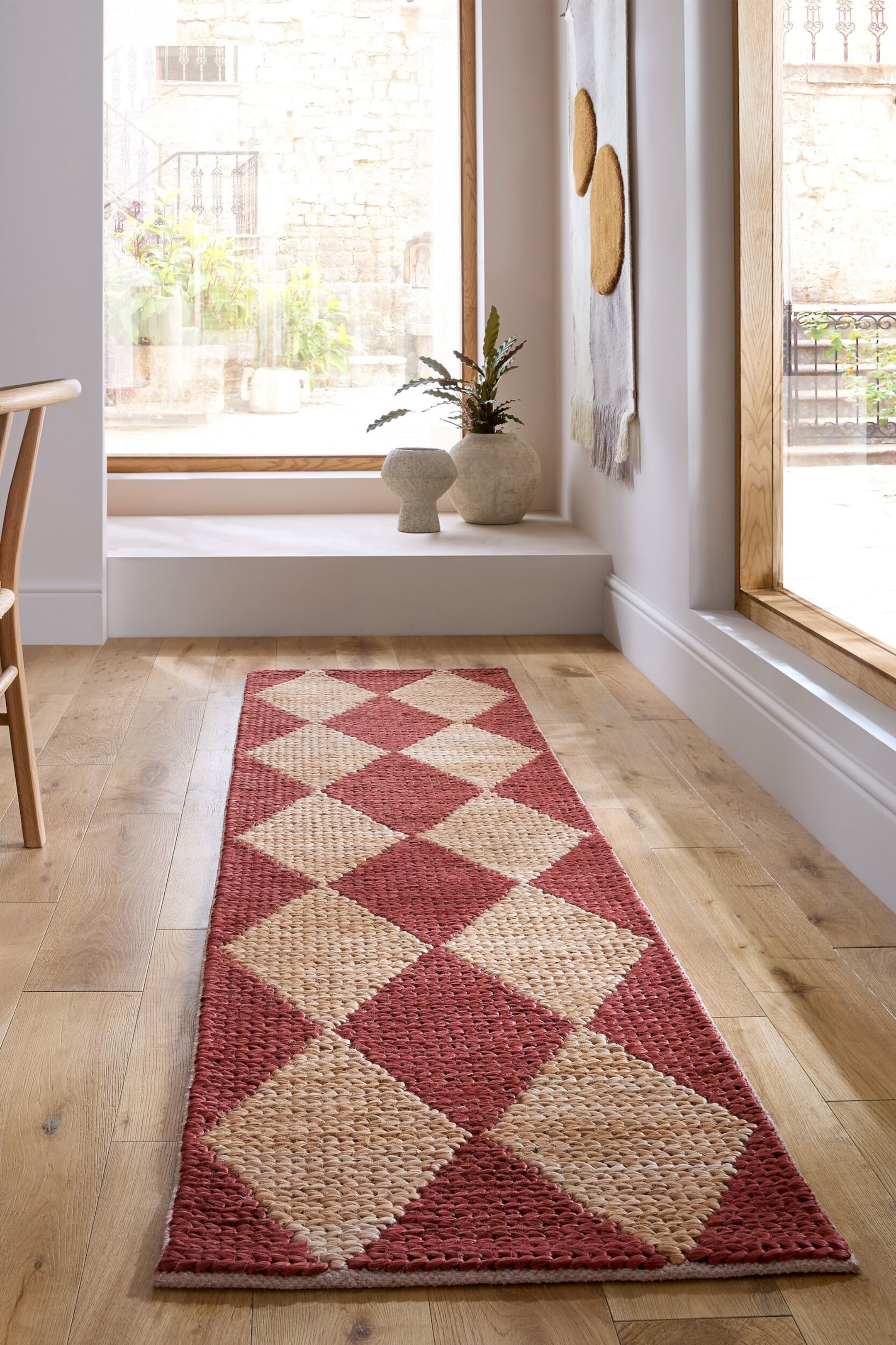 Visualizza immagine più grande: Corridore Effie Diamond In Iuta A Maglia Grossa - Terracotta - Flair Rugs - HOME | H&M IT 1