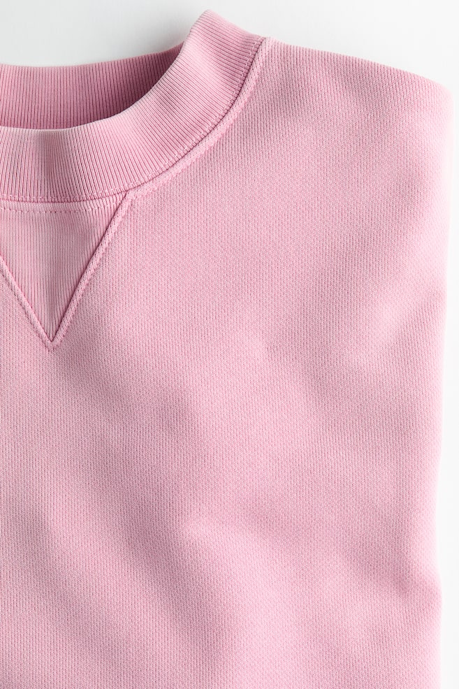 Sweatshirt em algodão-Rosa - 3
