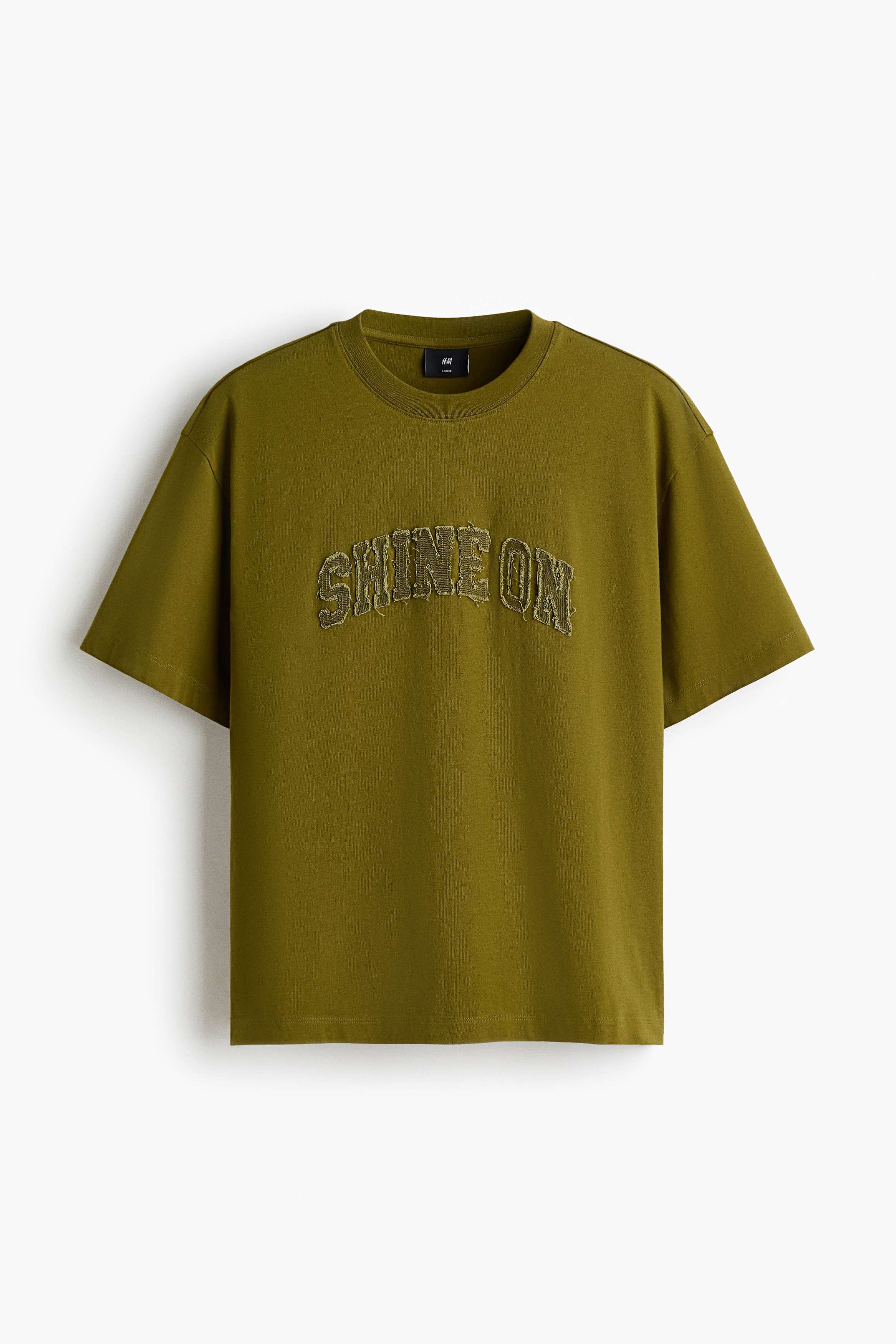 Loose Fit T-shirt - Khaki green/Shine On/Yellow/Euphoric/Pink/Stay Light