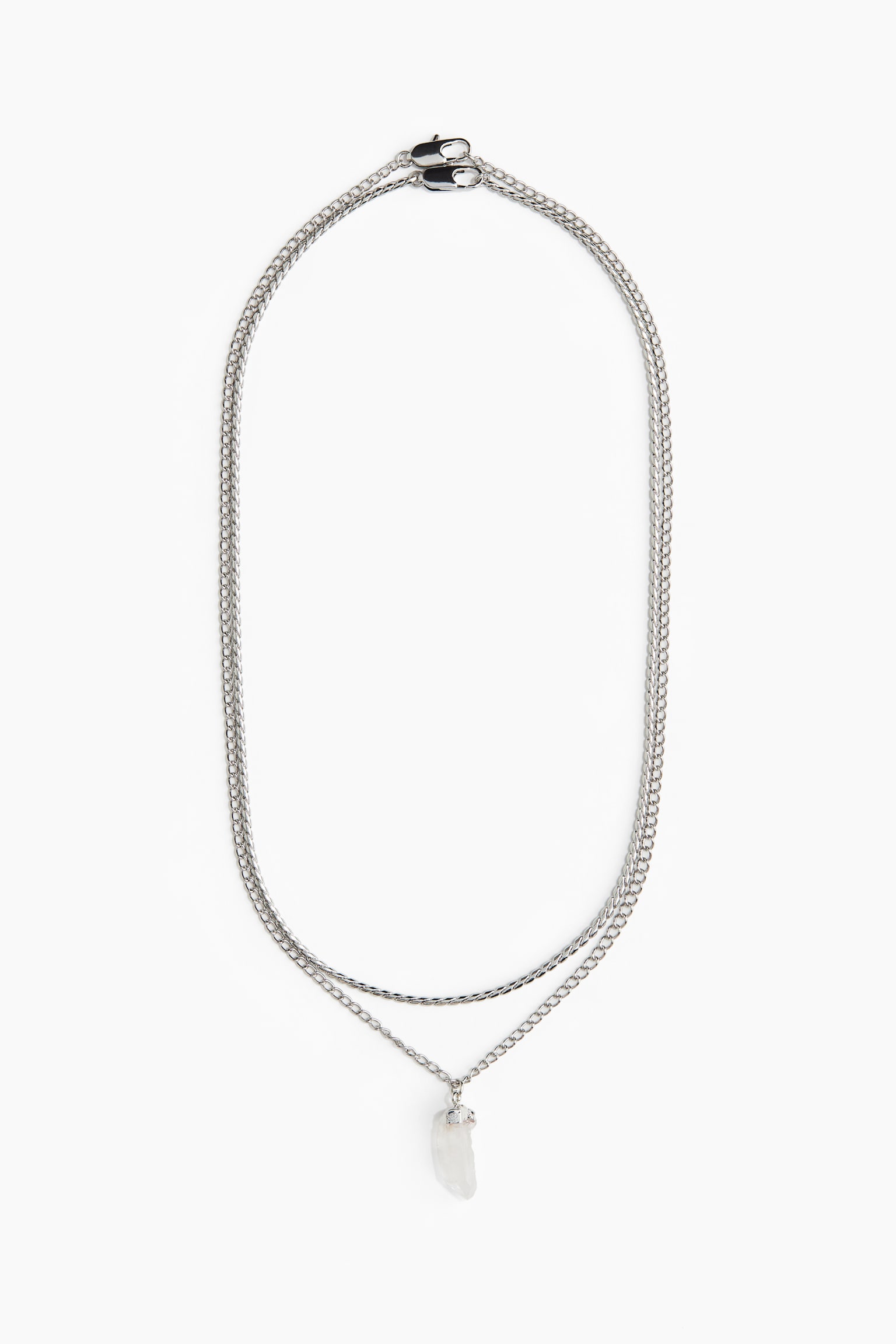 2-pack necklaces - Silver-coloured - 1