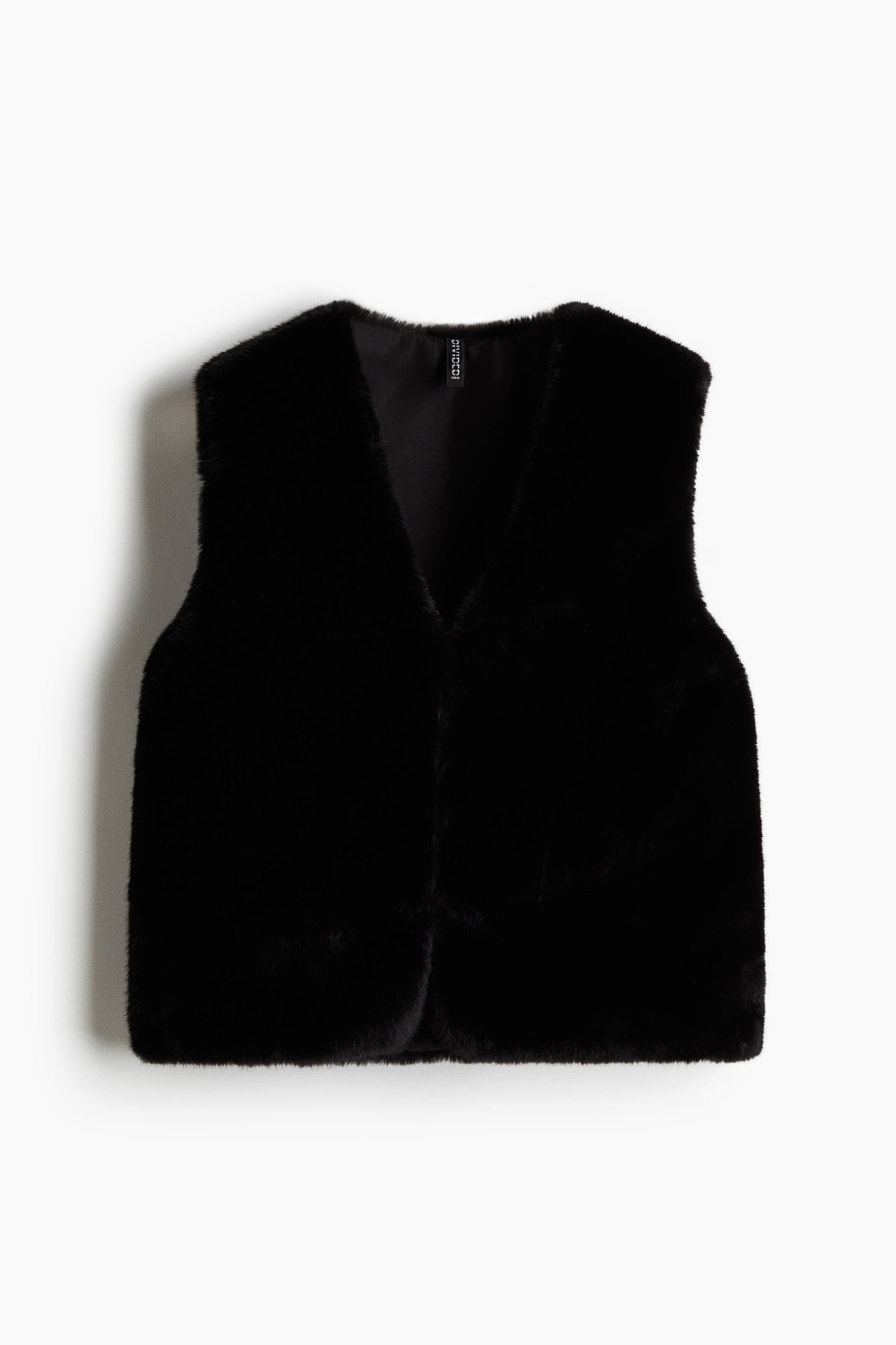 Fluffy gilet - Black