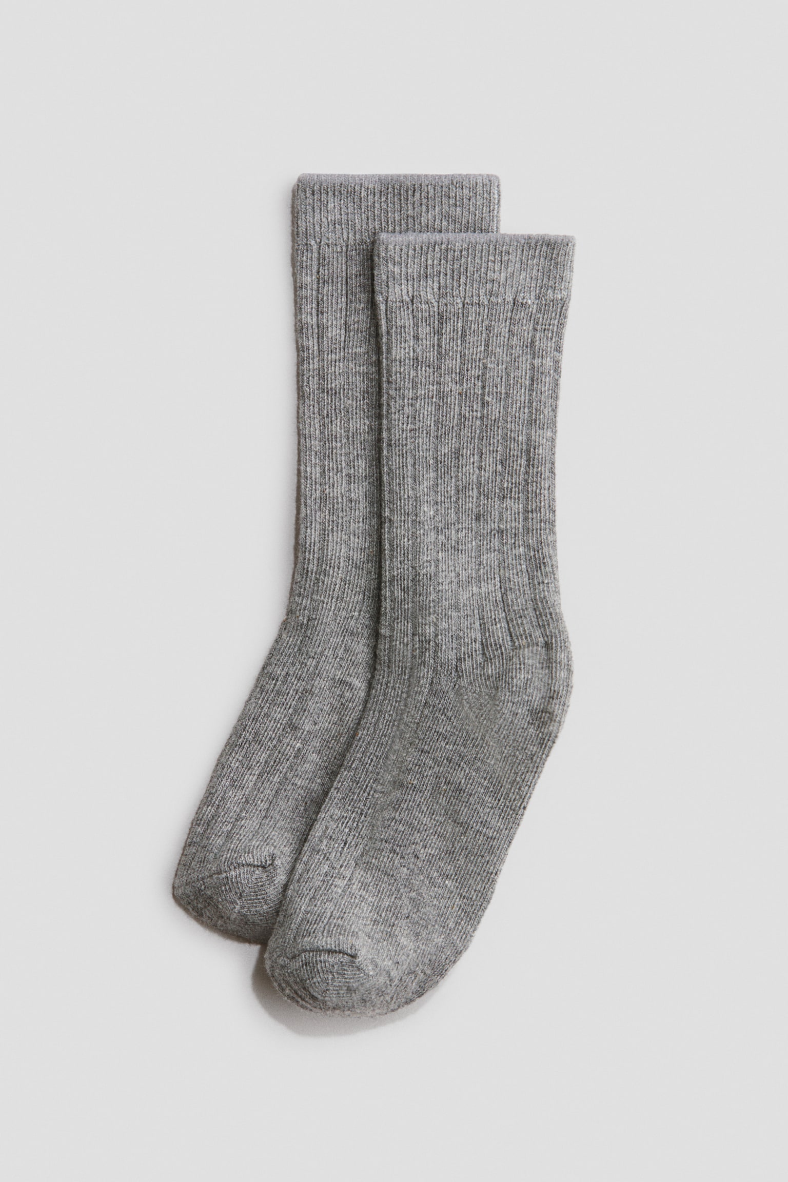 4-pack rib-knit socks - Beige/Grey/Red/Grey - 2