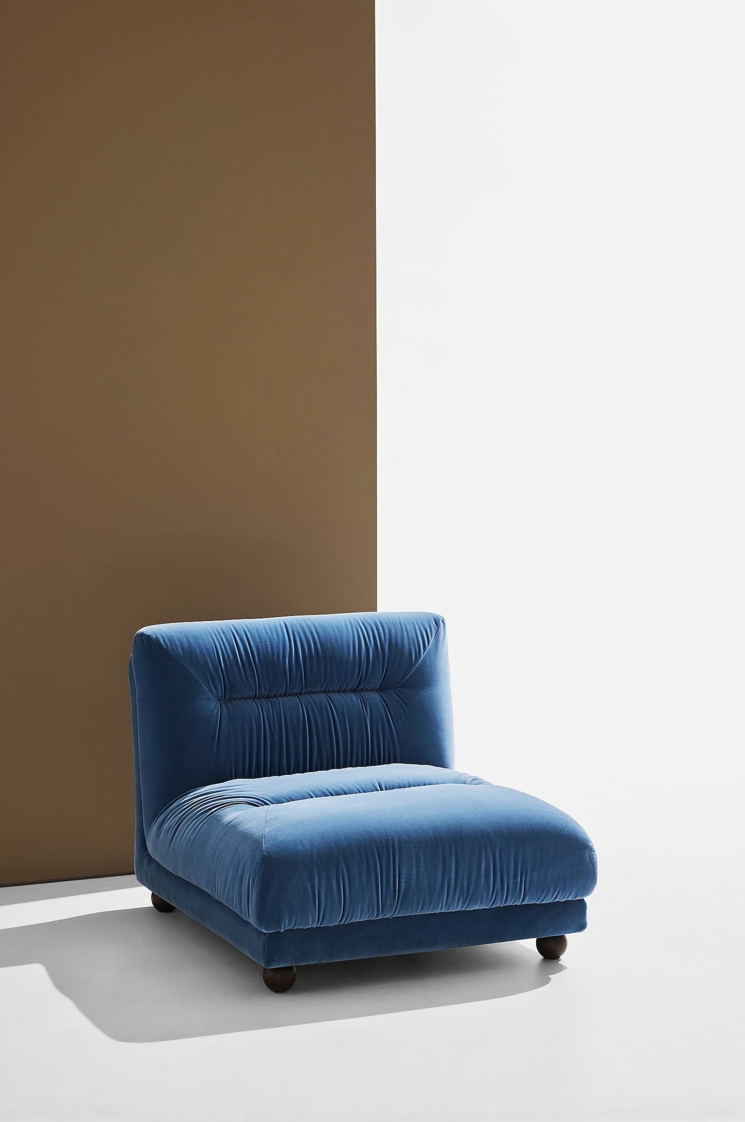 Elmo Sessel - Blau Samt - 5