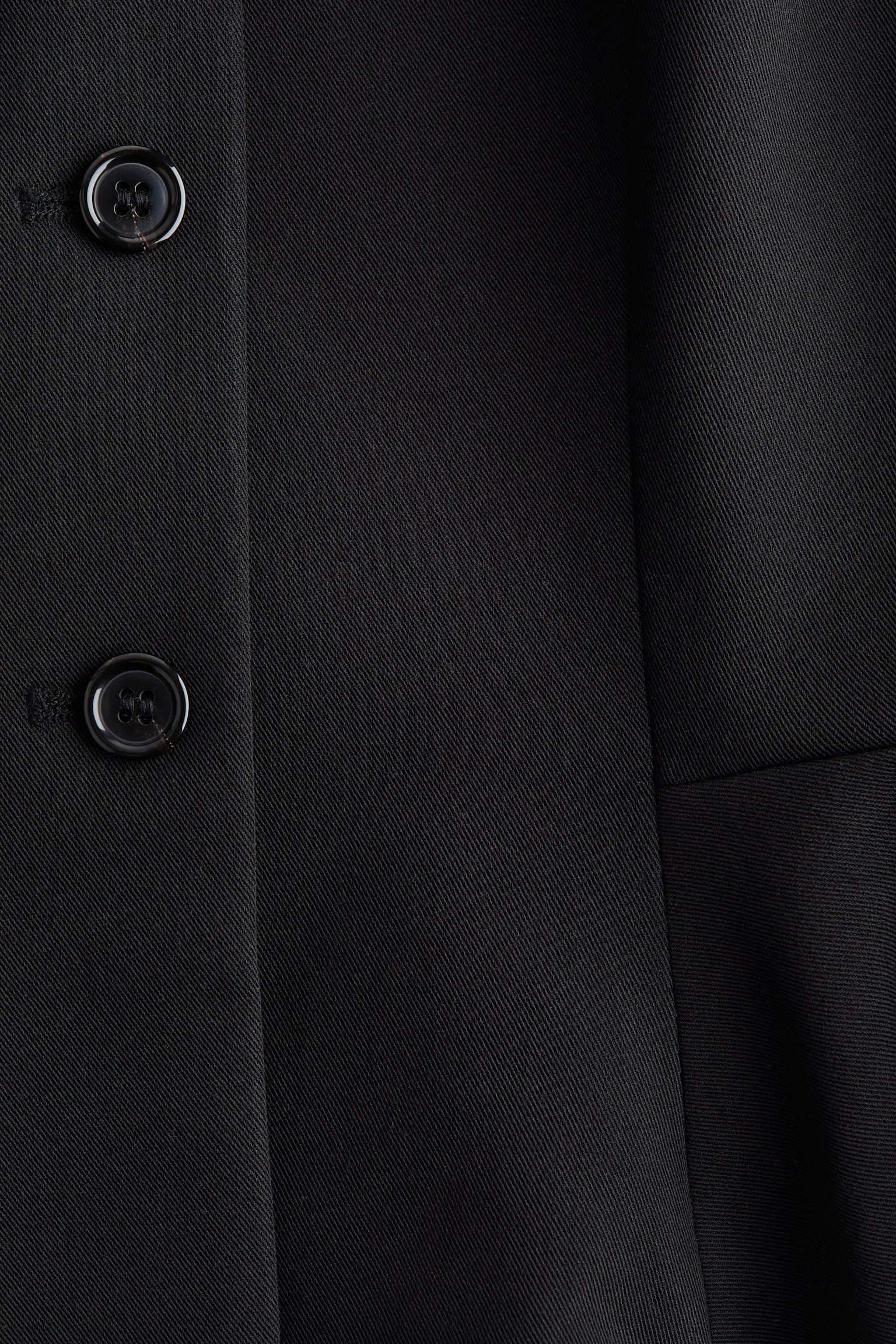 V-neck peplum waistcoat - Black/Cream/Light beige - 6