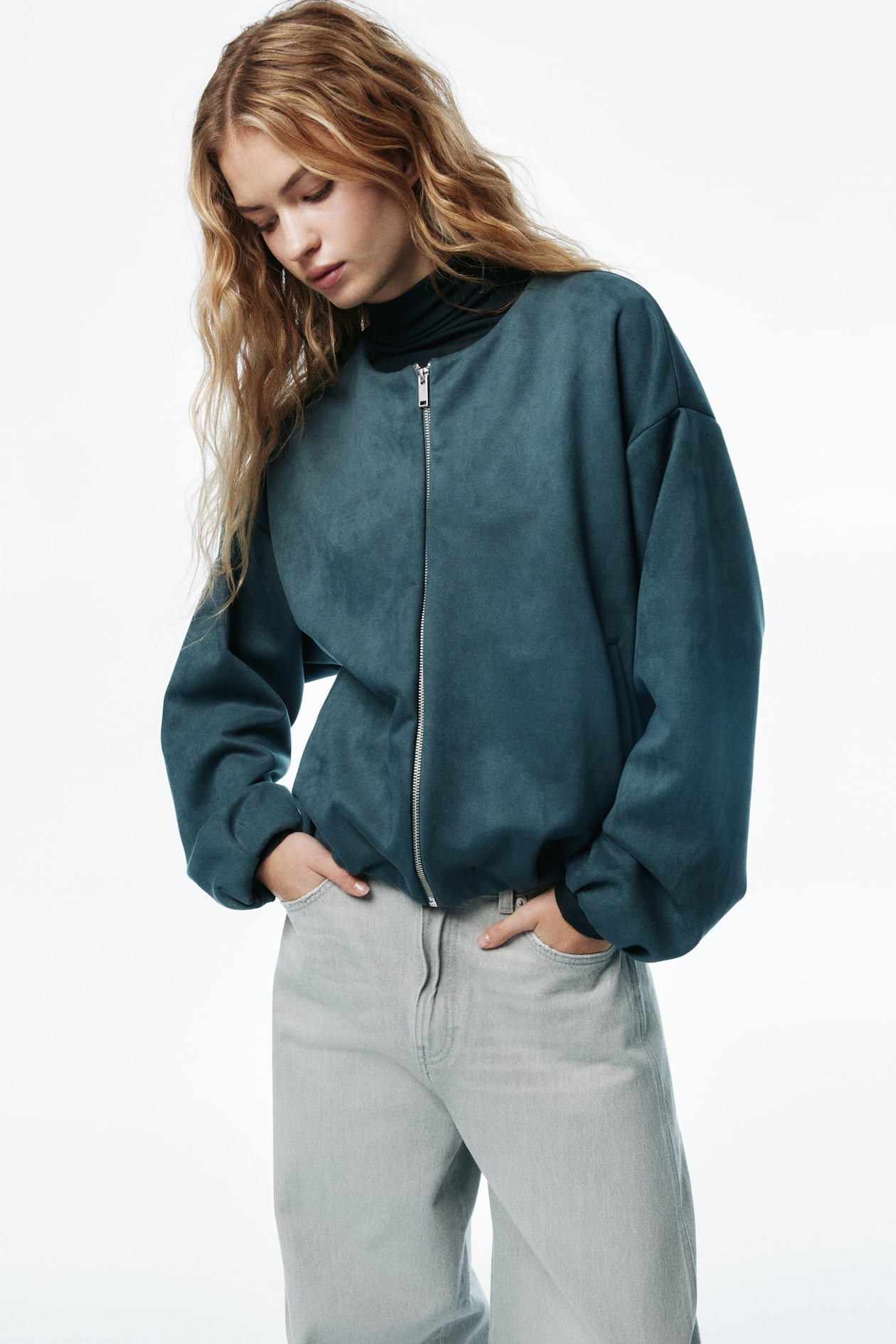 Oversized Jersey Jacket - image 2