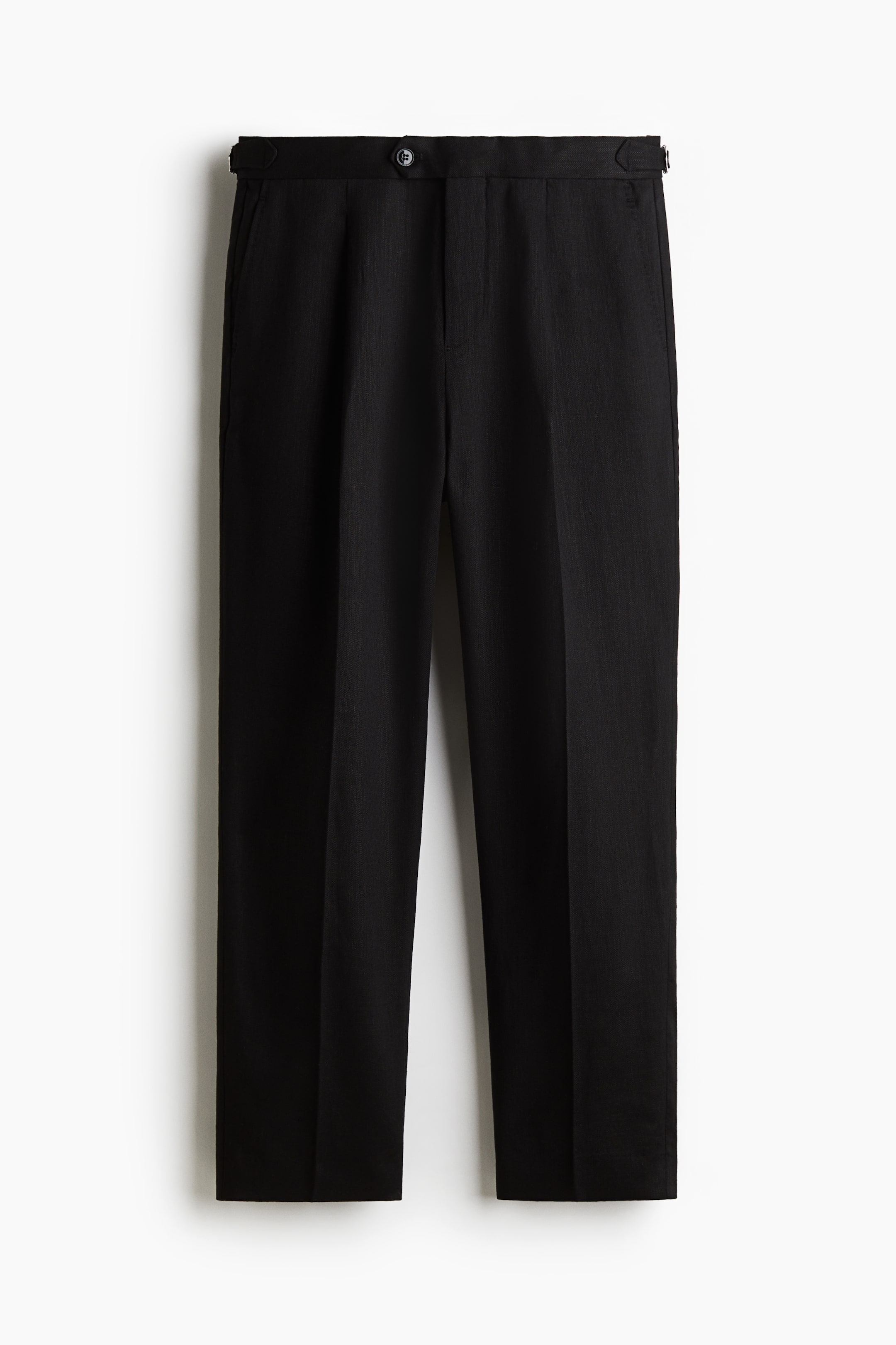 Regular-Fit Linen-Blend Suit Pants