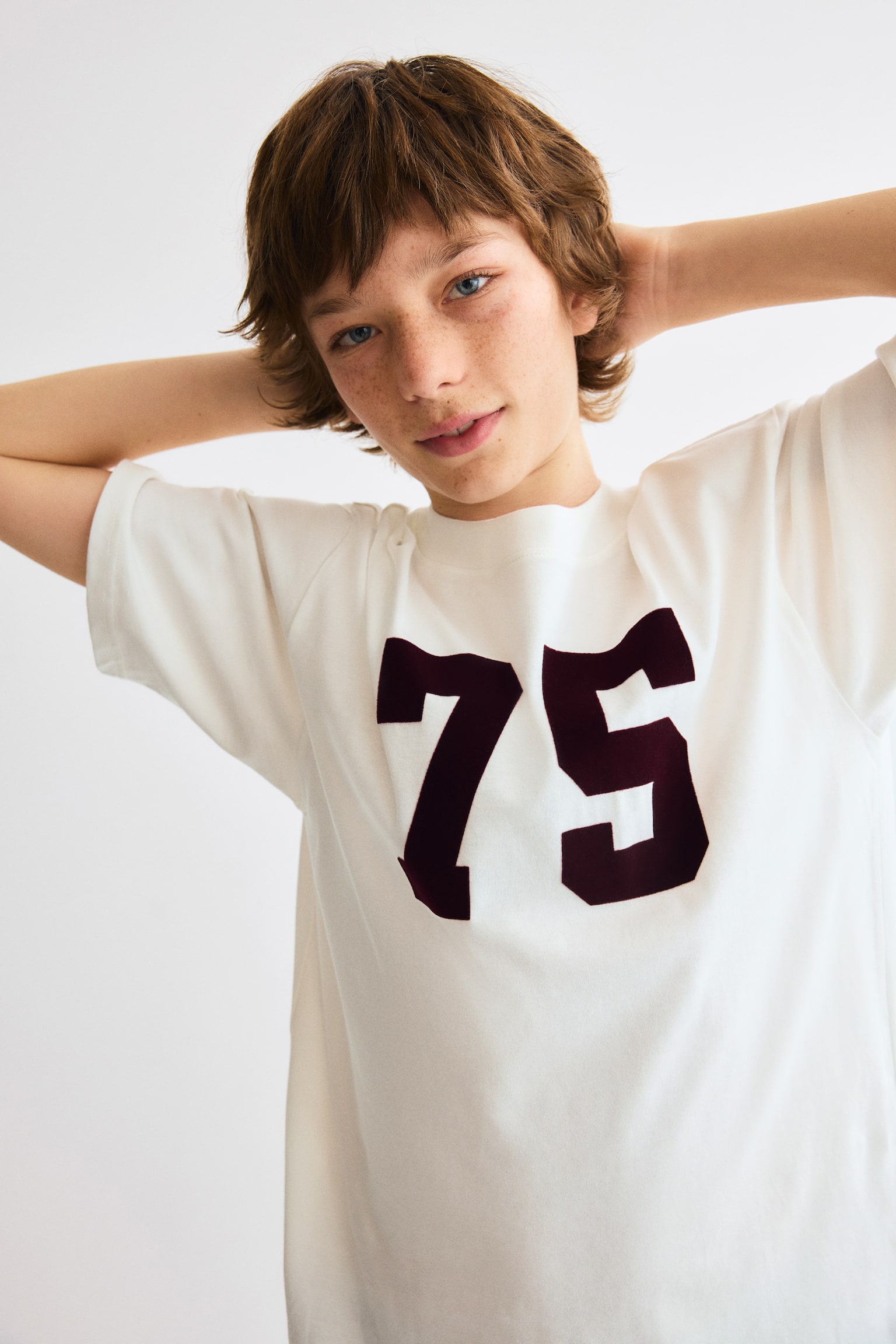 Tricou cu imprimeu - Alb/75 - 5