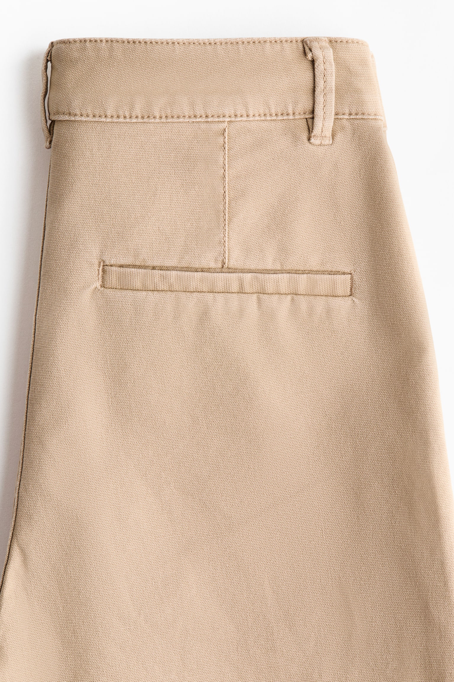 Cotton canvas trousers - Beige/Blue - 5