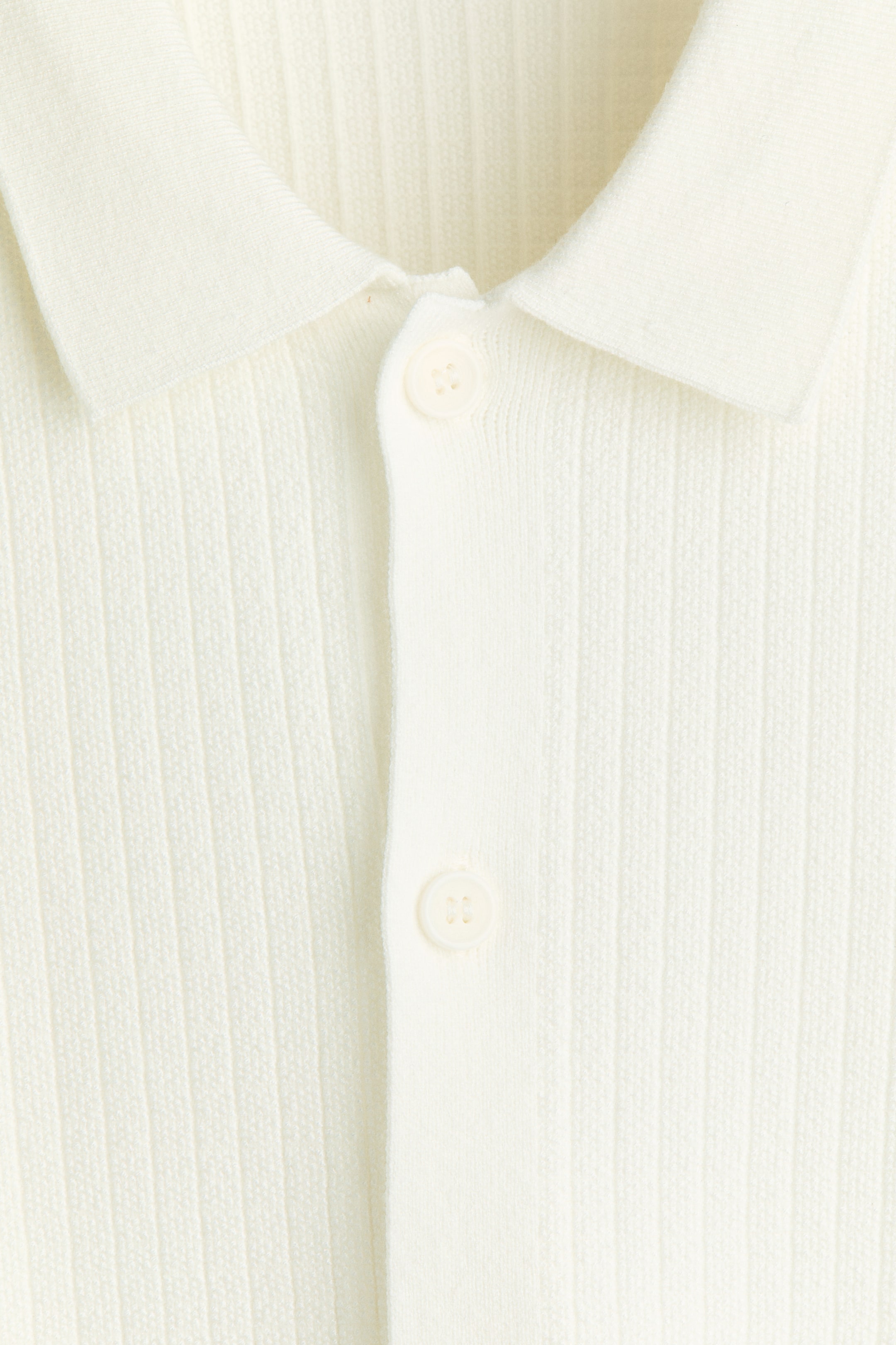 Chemise classique en tricot texturé