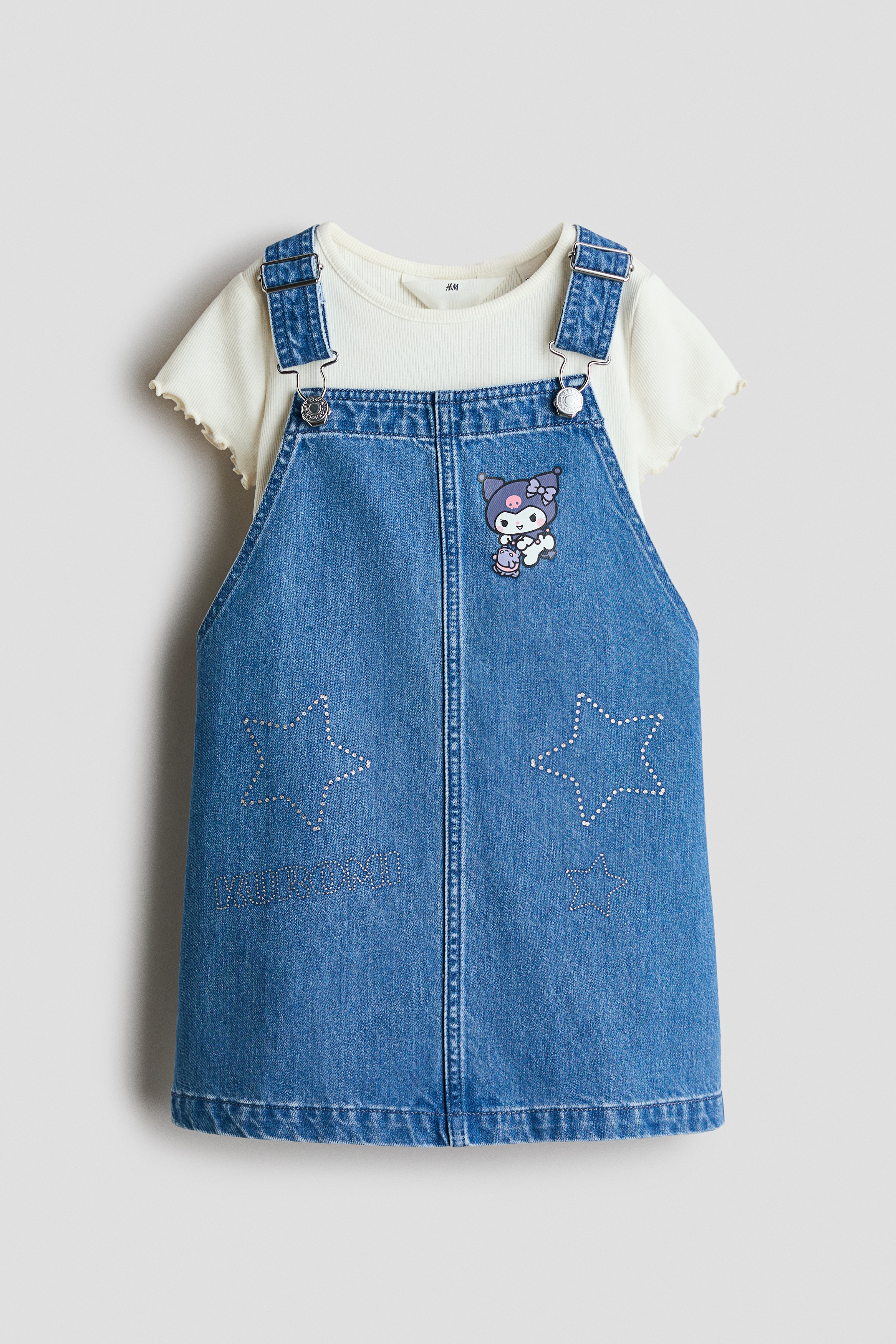 Bộ 2 món vải cotton hoạ tiết - Màu xanh denim/Kuromi/Màu tím lilac/Sanrio