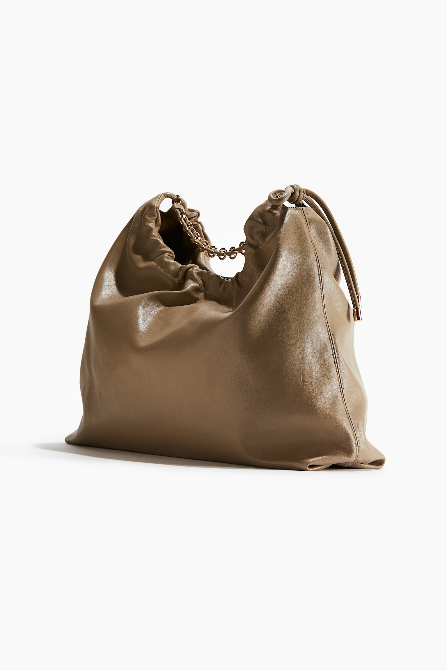 Hobo Bag - Dark beige/Burgundy/Dark brown - 4