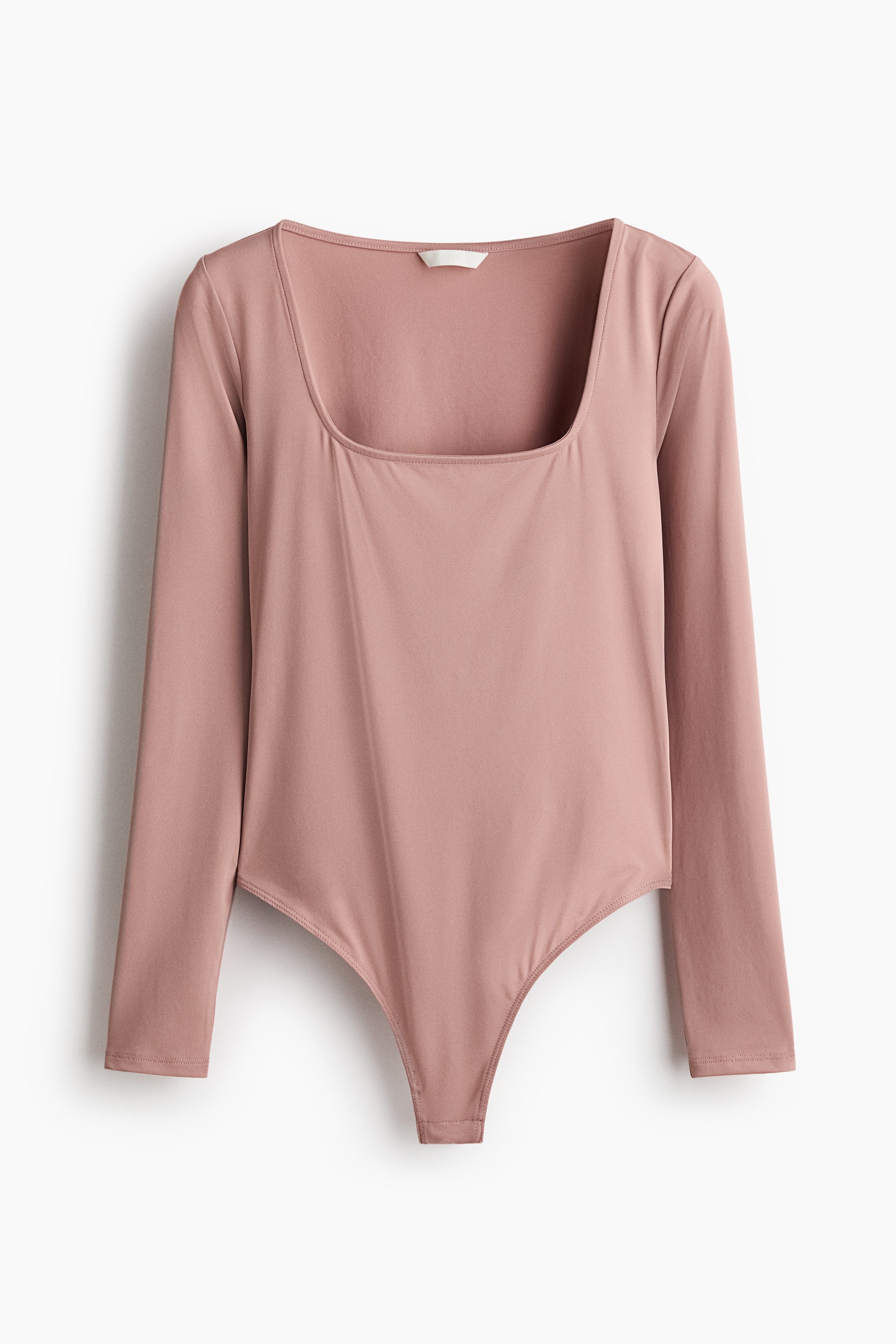 Stringbody met lange mouwen - Dusty roze/Zwart/Pruimenpaars/Grijs