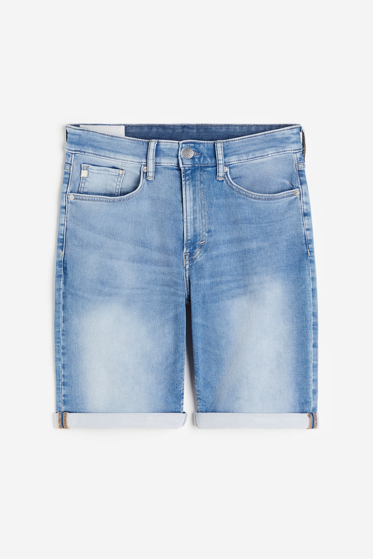 Hybrid Regular Denim Shorts - Light denim blue/Dark denim blue/Black/Pale denim grey - 1