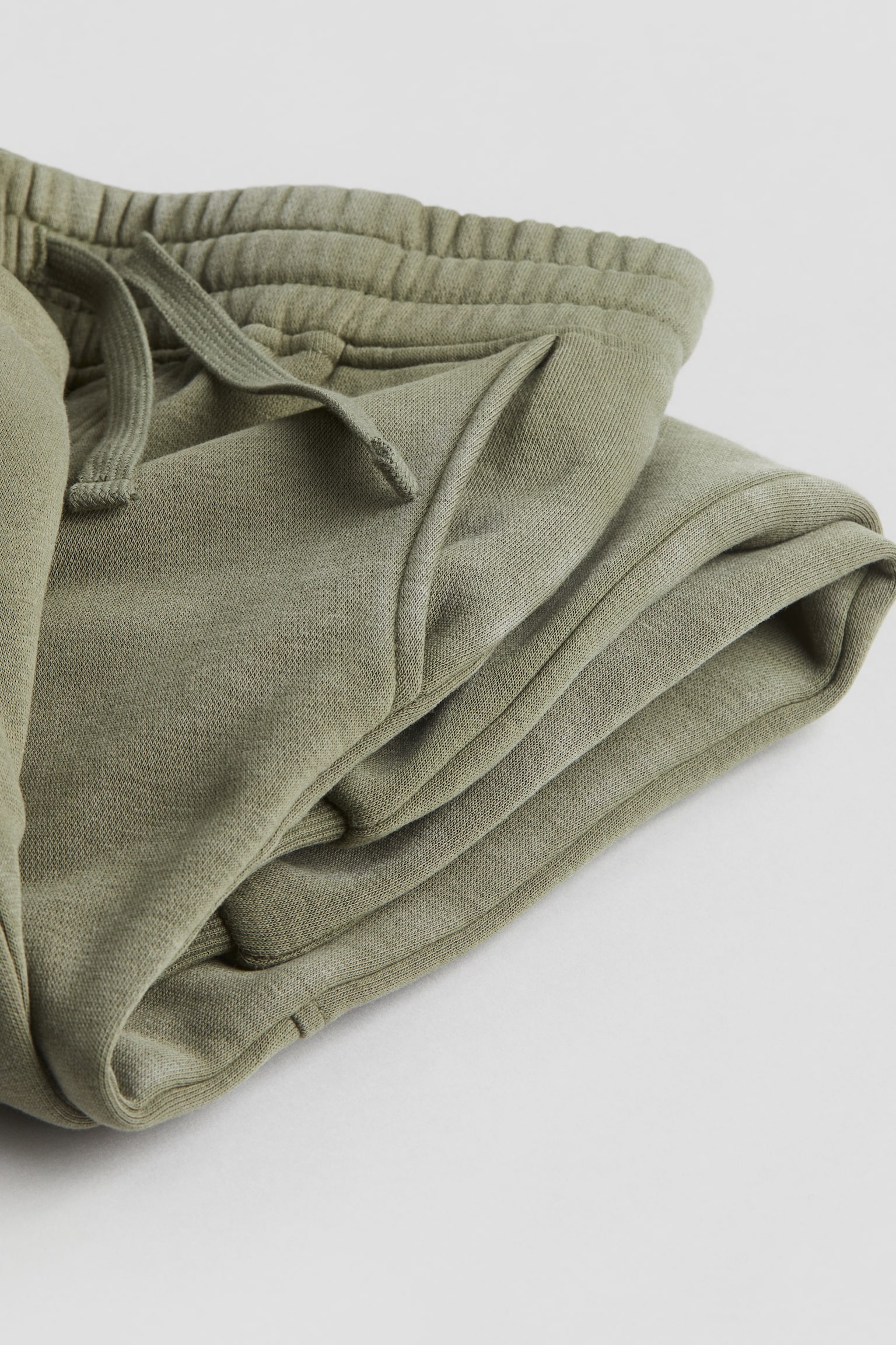 Washed Look Sweat Joggers - Khaki green/Black - 2