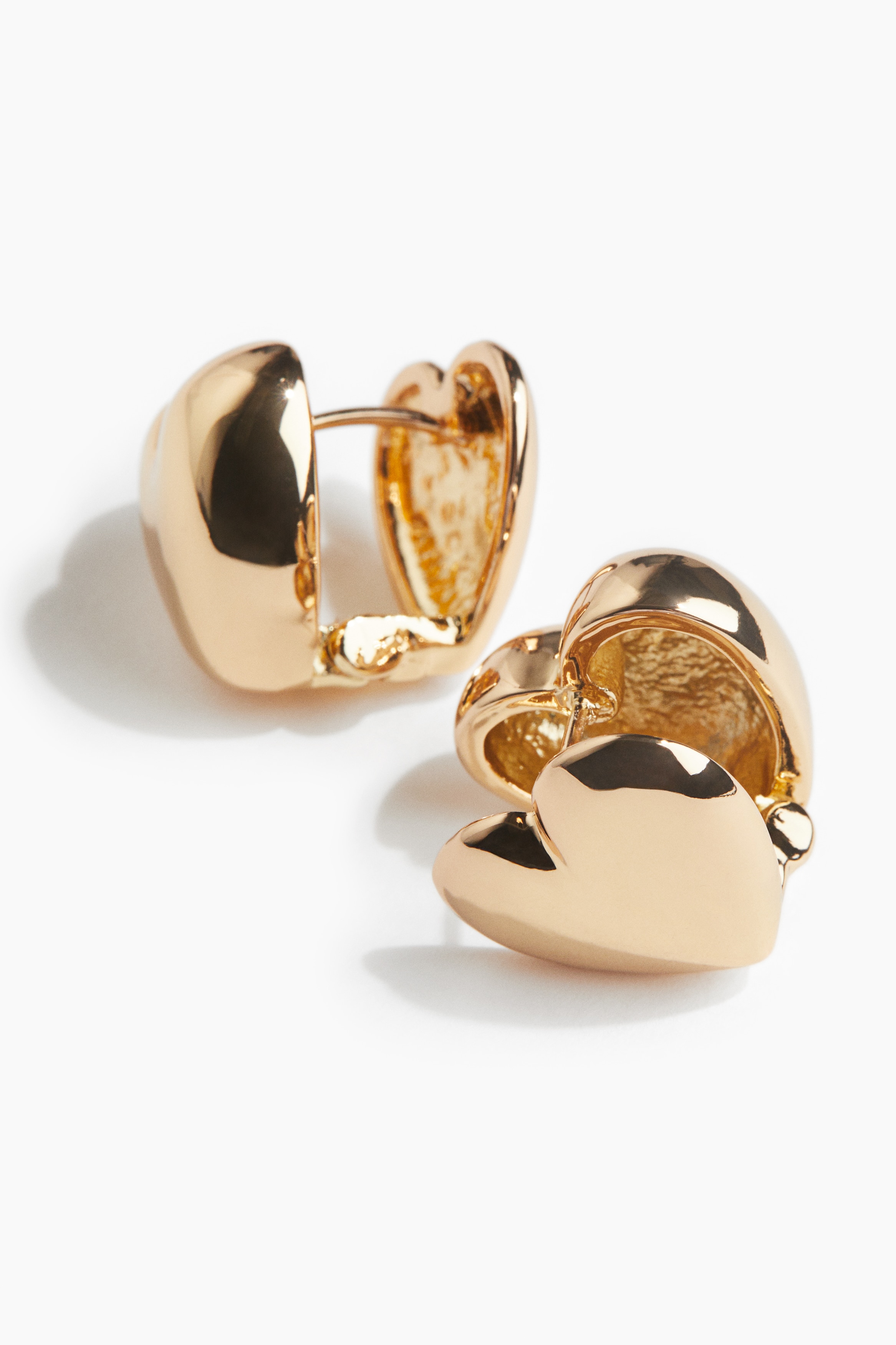 ハートシェイプピアス - ゴールドカラー - レディース | H&M JP