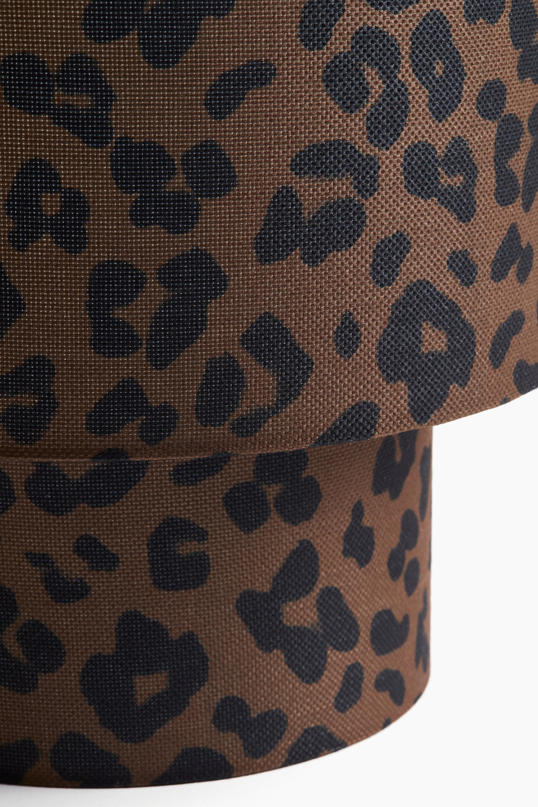 View larger image: Large fabric-covered table lamp - Brown/Leopard print - Home All | H&M GB 3