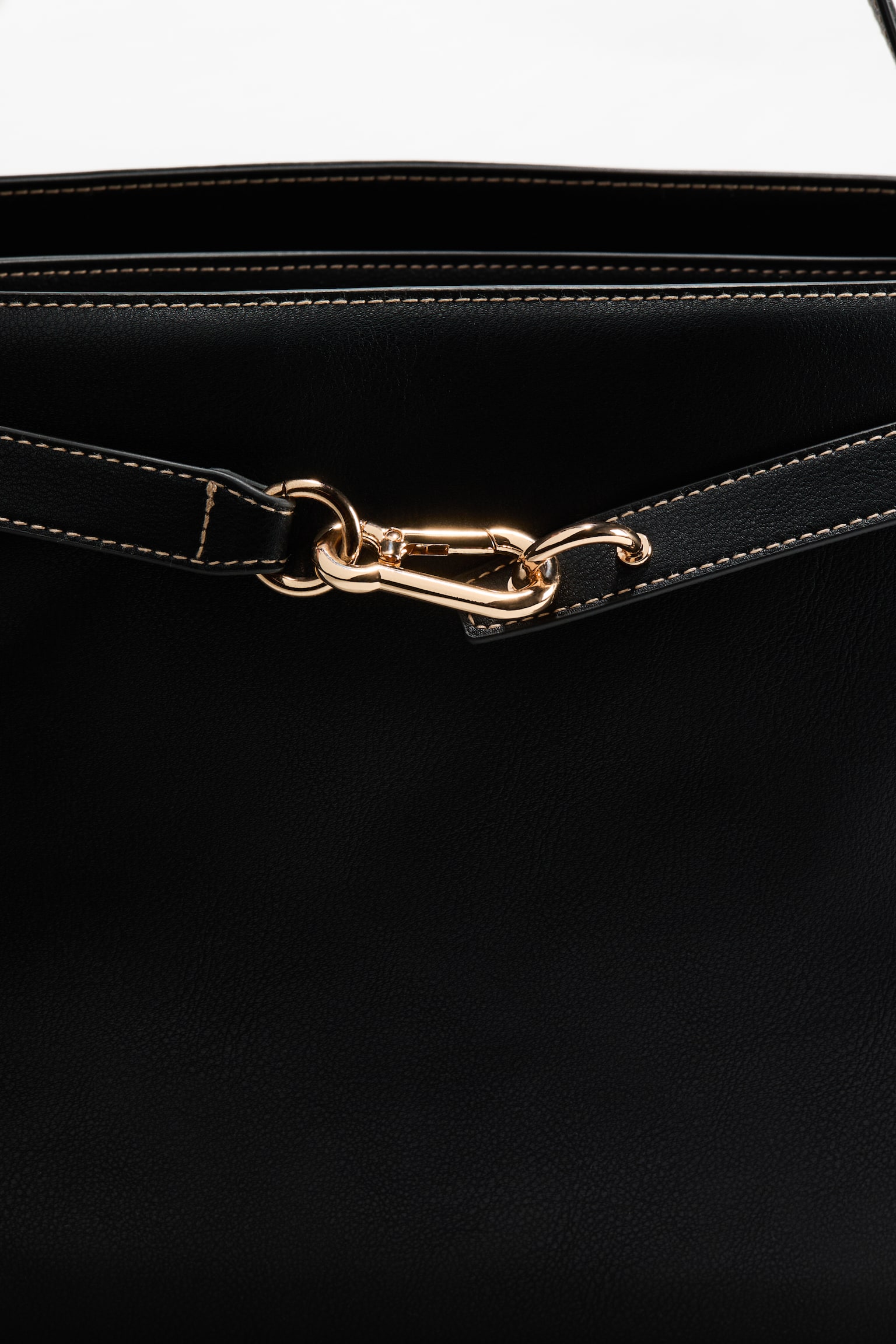 Shoulder bag - Black/Greige - 2