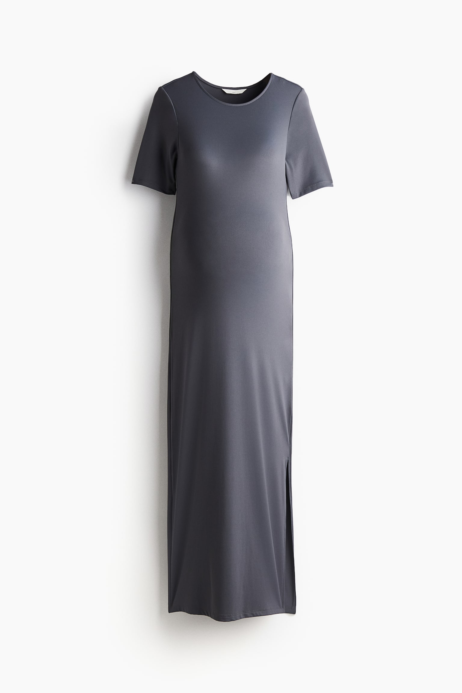 MAMA Microfibre T-shirt dress - Dark grey/Black - 2