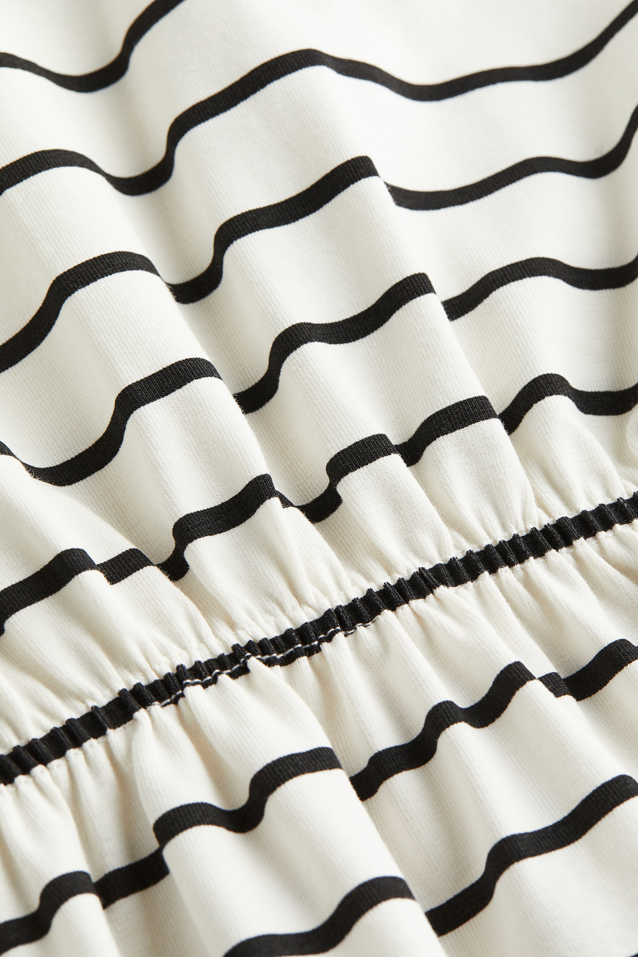 View larger image: Cotton jersey dress - Natural white/Striped - Kids | H&M IN 2